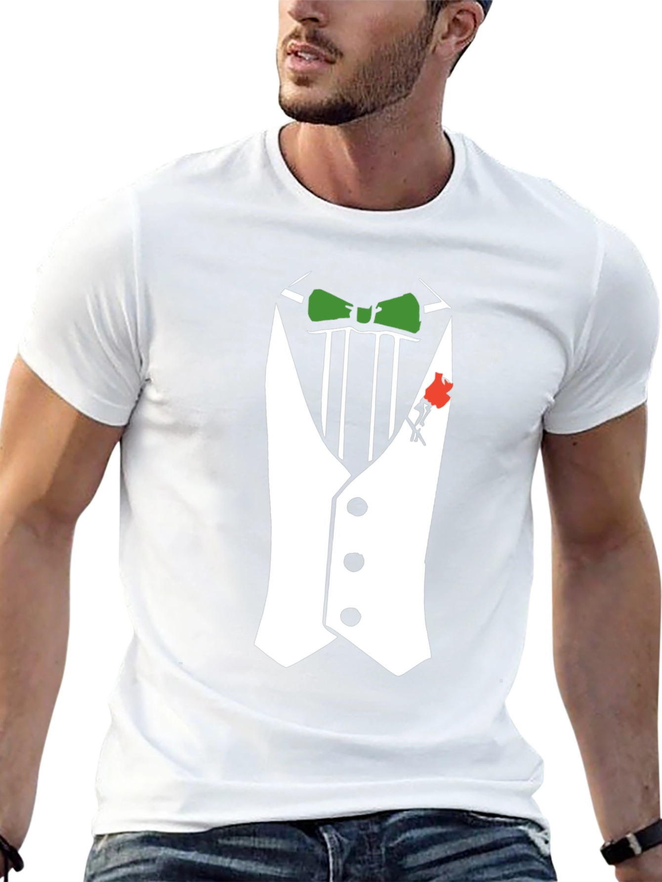 Black Tuxedo Graphic Tee - Formal Fun! view 13
