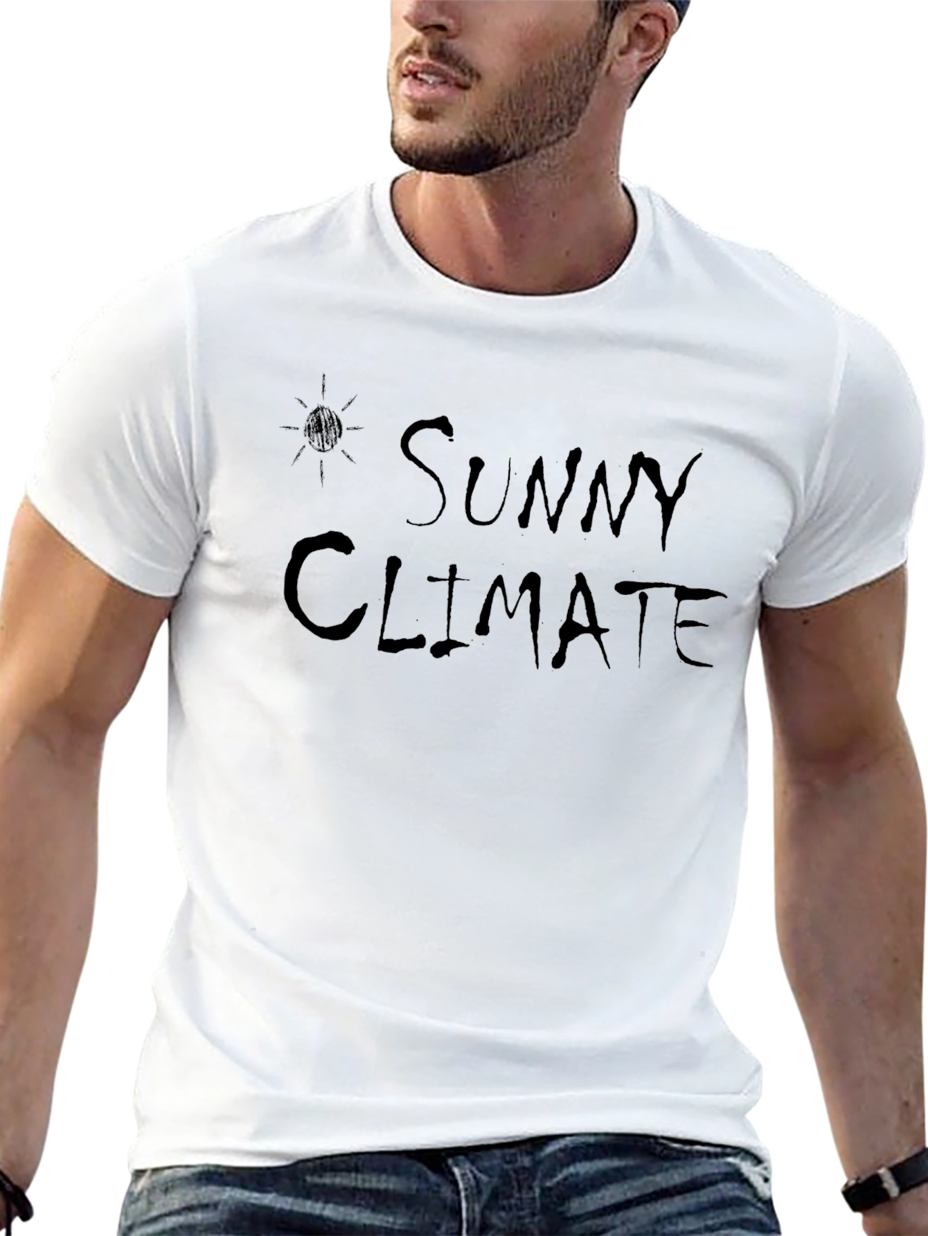 Black Sunny Climate Graphic T-Shirt - Black view 13
