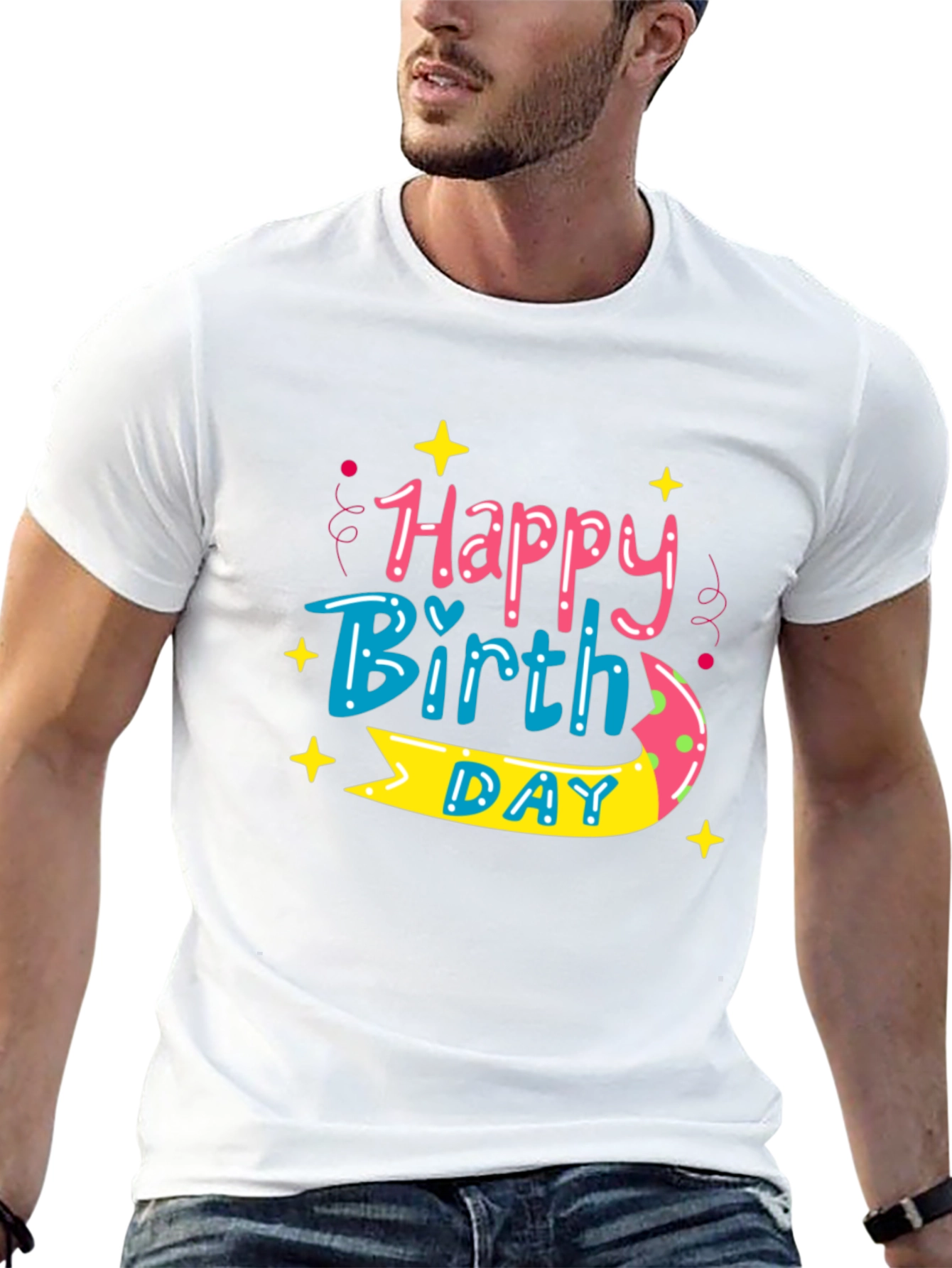 Happy Birthday Graphic Tee - Stylish Celebration Shirt - 13