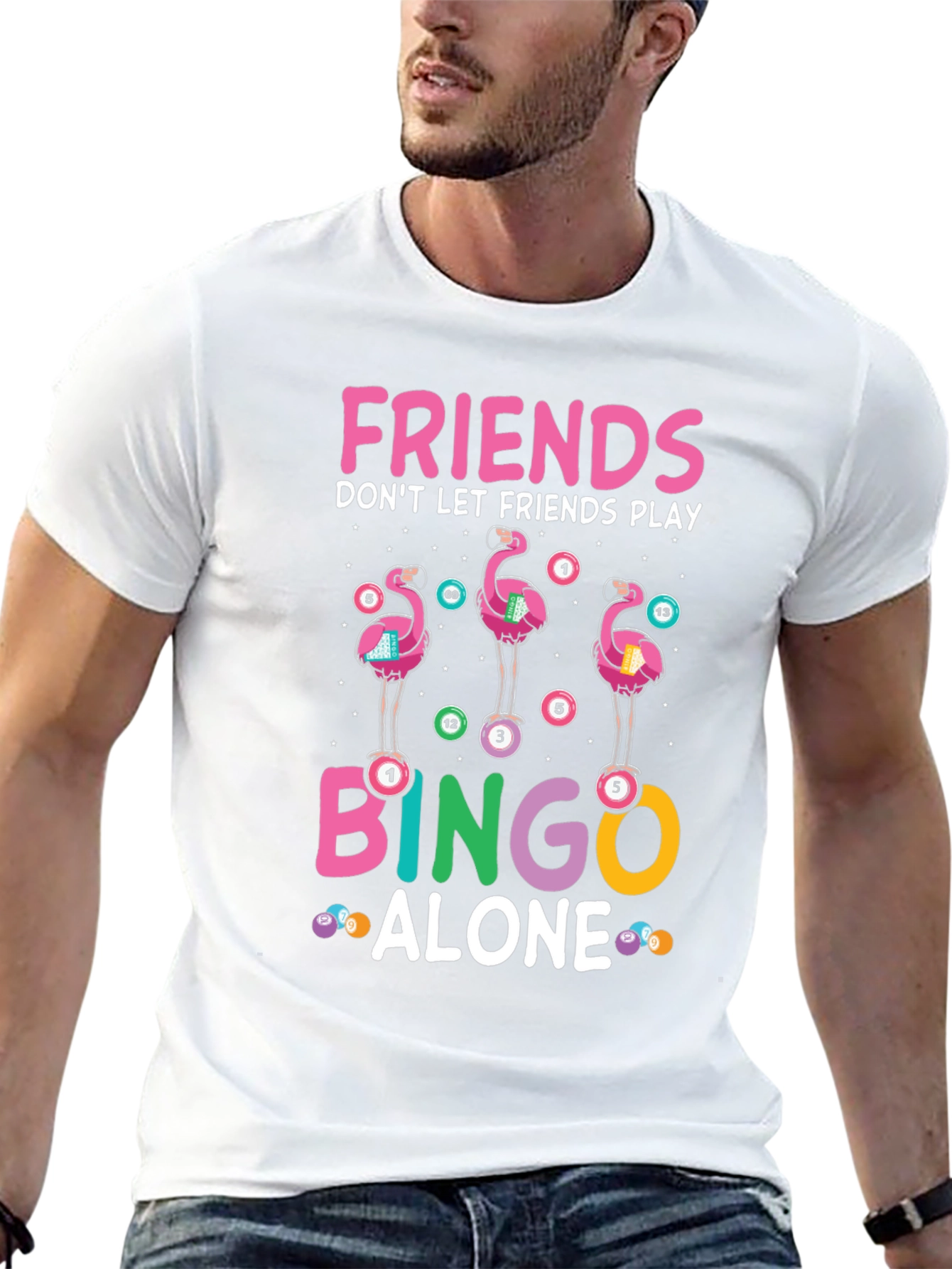 Black Friends Don't Let Friends Play Bingo Alone T-Shirt view 13
