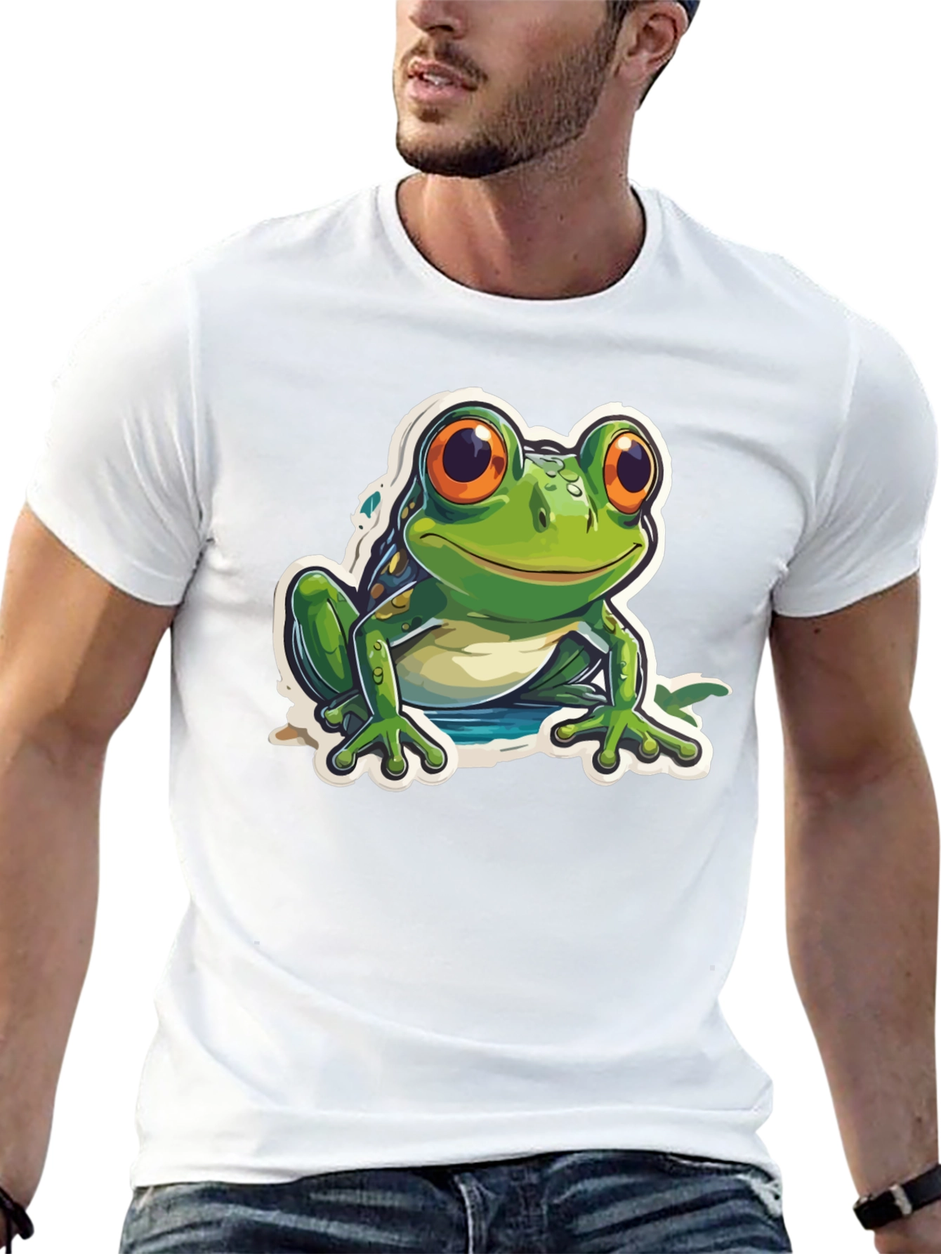 Black Frog Graphic Black T-Shirt view 13