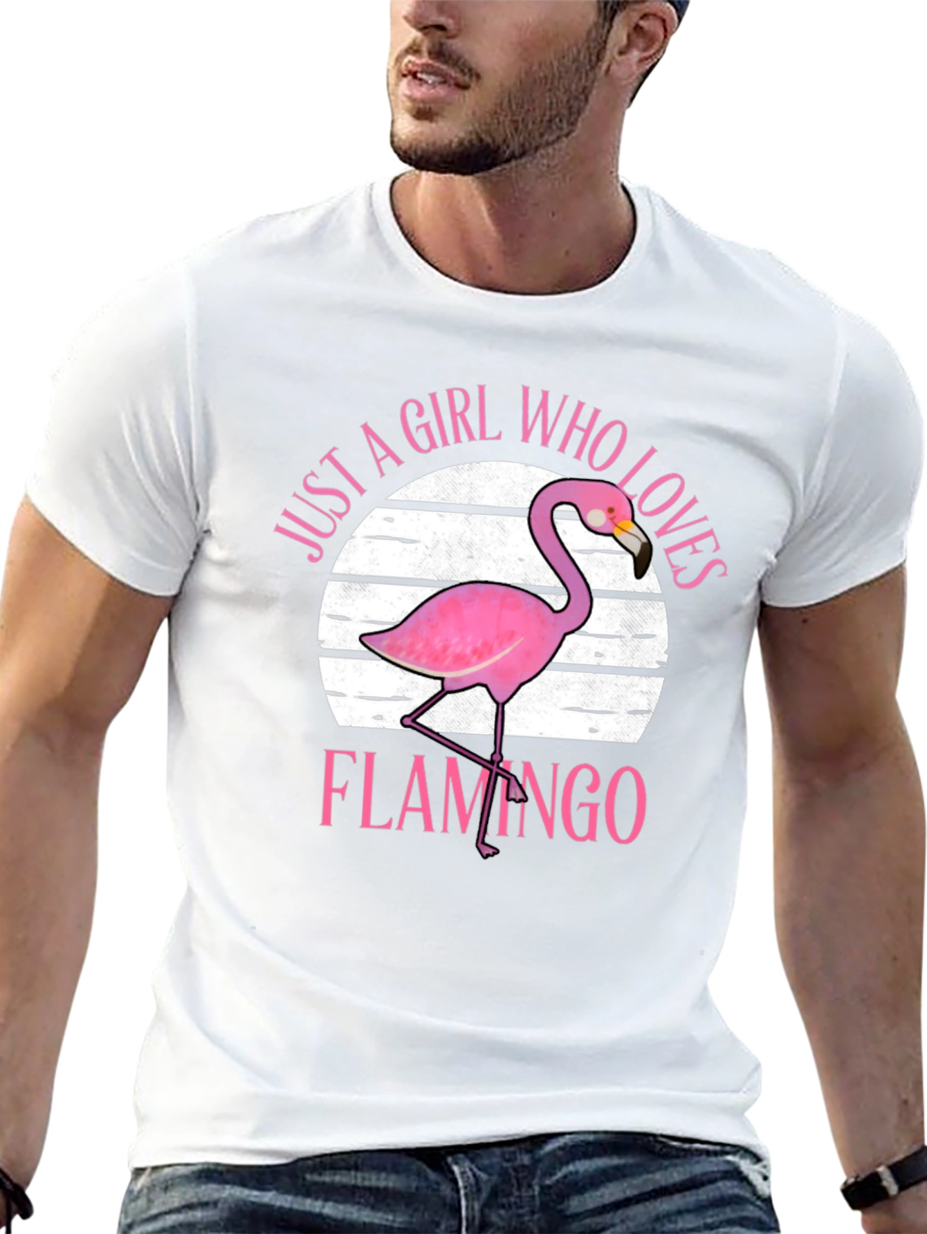 Black Girl Who Loves Flamingos T-Shirt view 13