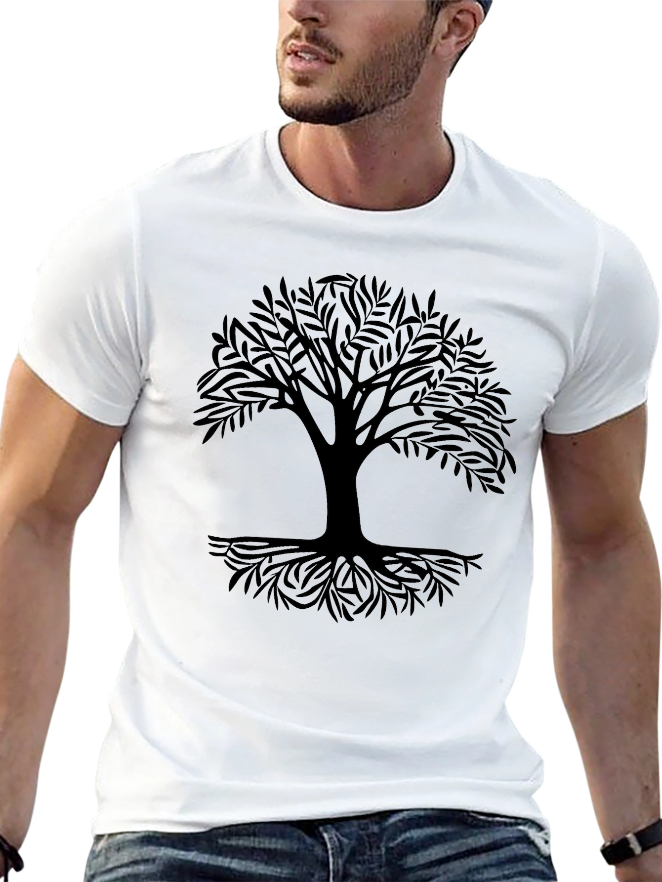 Black Black Tree of Life Graphic Tee view 13