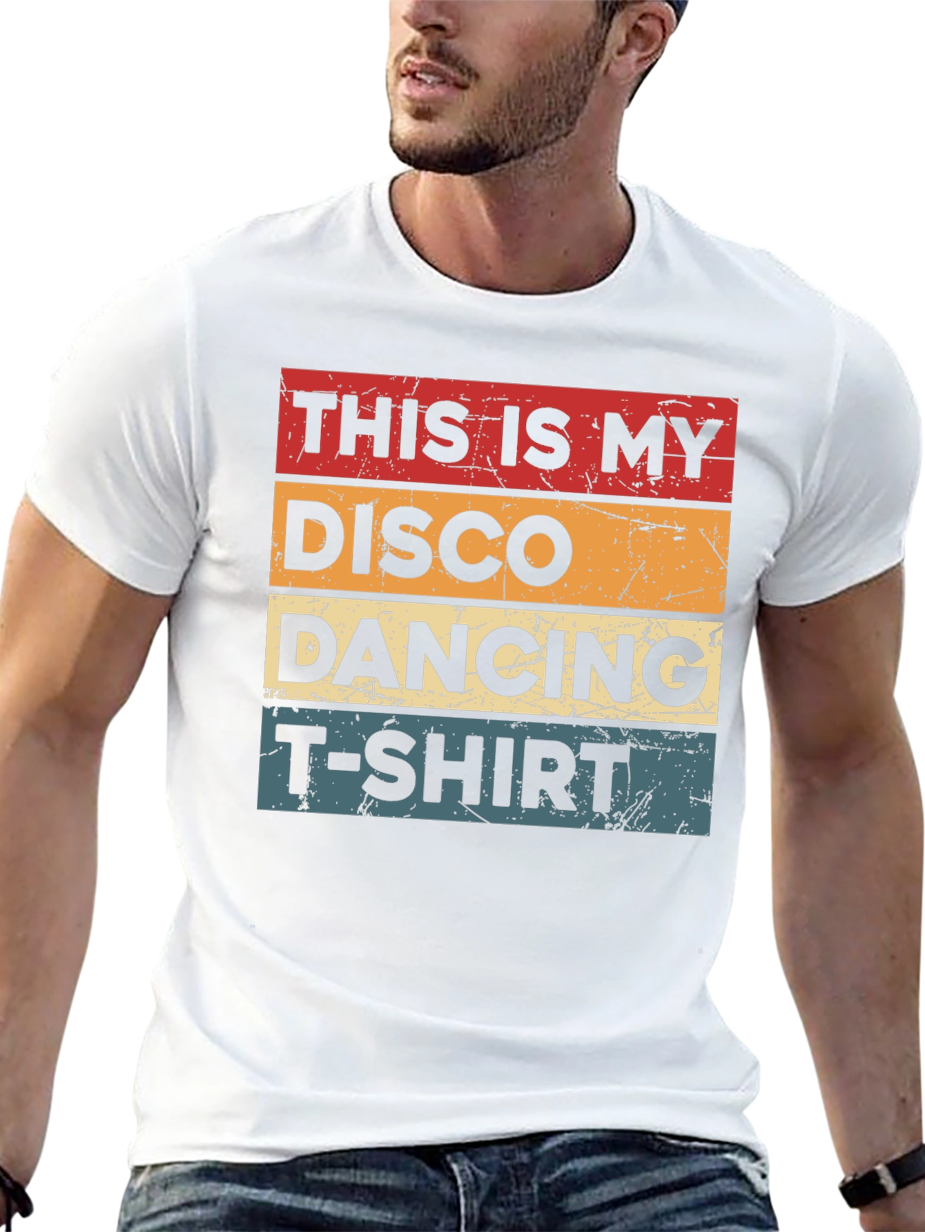 Black Disco Dancing Graphic T-Shirt - Retro Style view 13