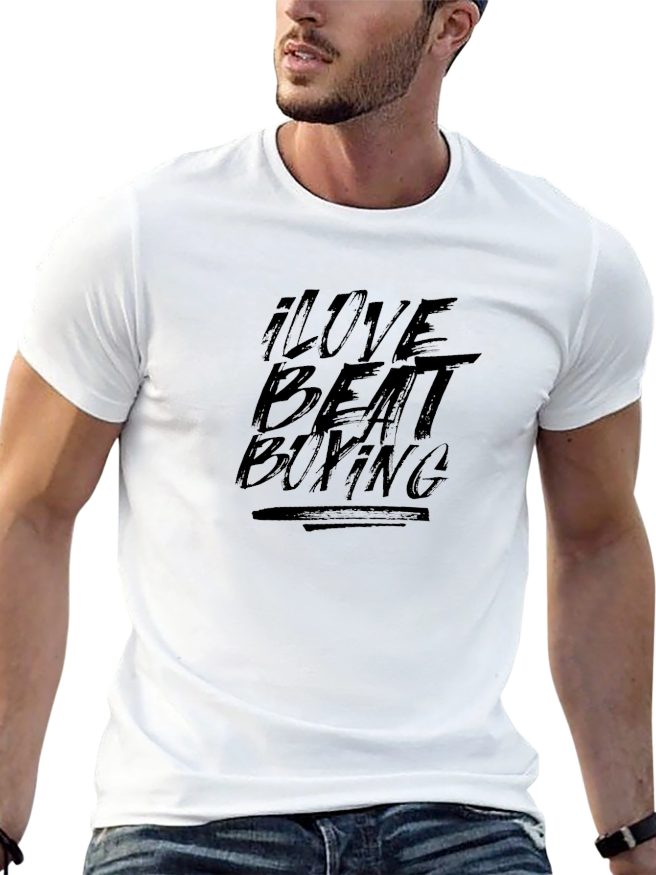 Black I Love Beat Boxing Black Graphic T-Shirt view 13