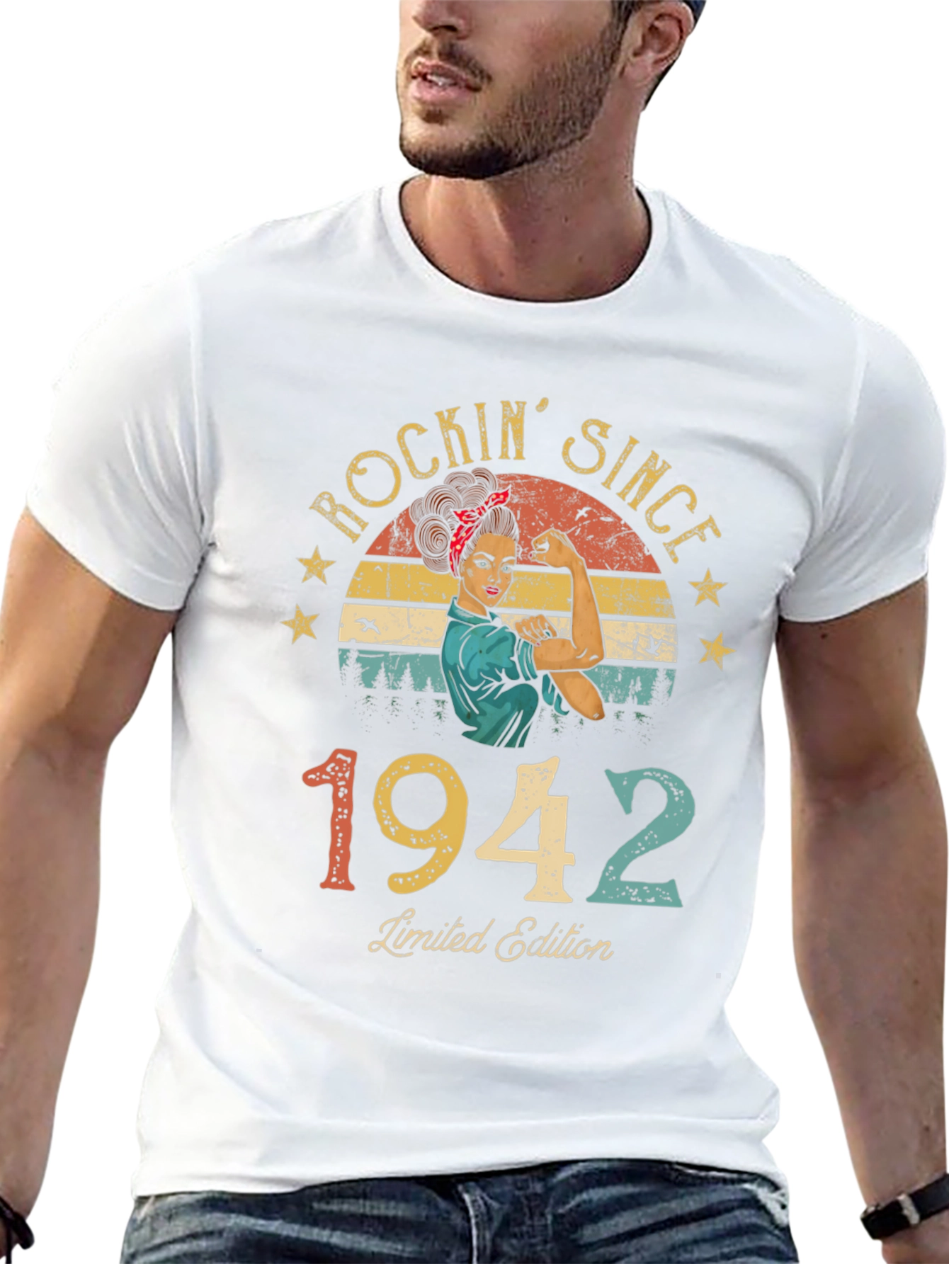 Black Rockin' Since 1942 Limited Edition T-Shirt view 13