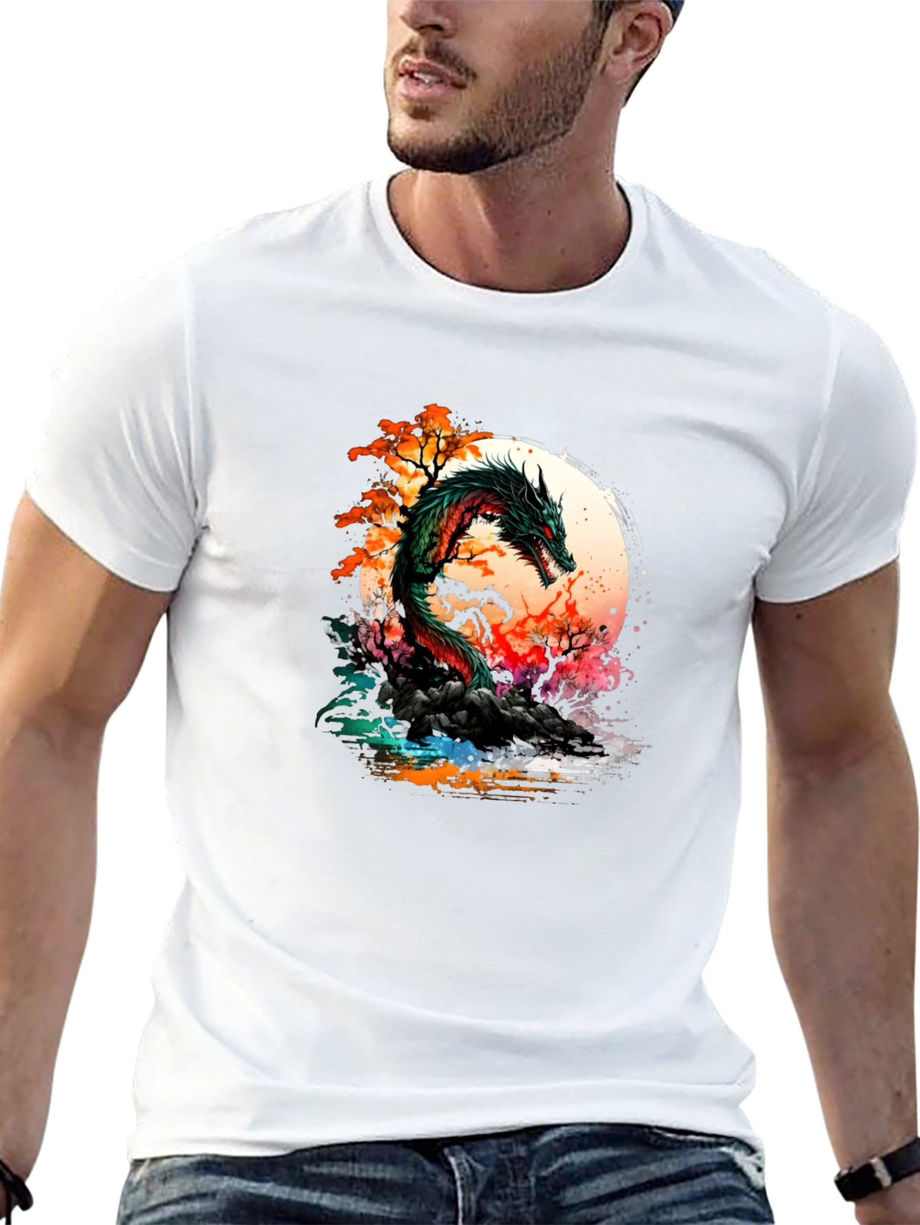 Black Dragon Graphic Tee - Unique Design view 13