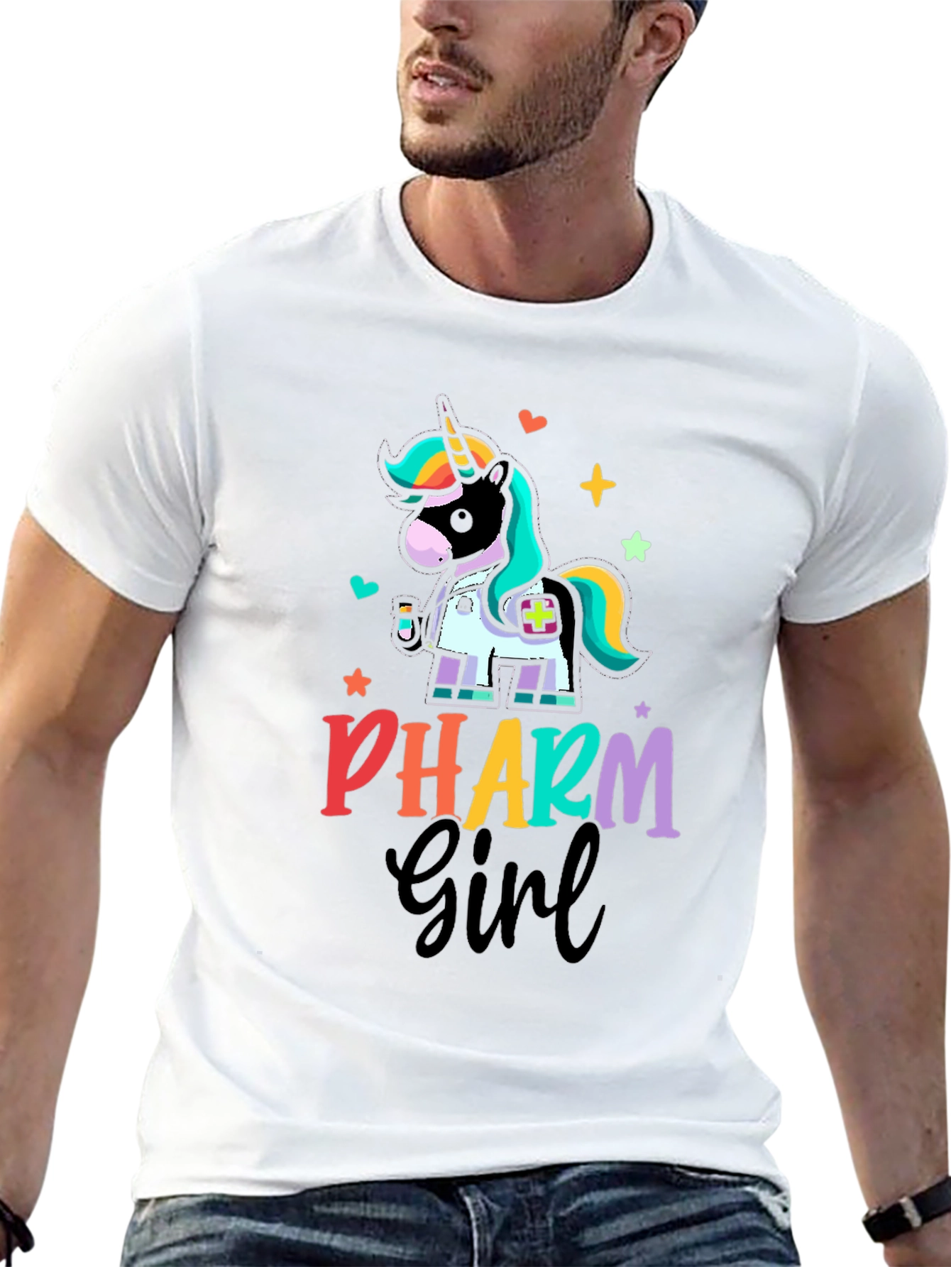 Black Pharm Girl Unicorn T-Shirt view 13