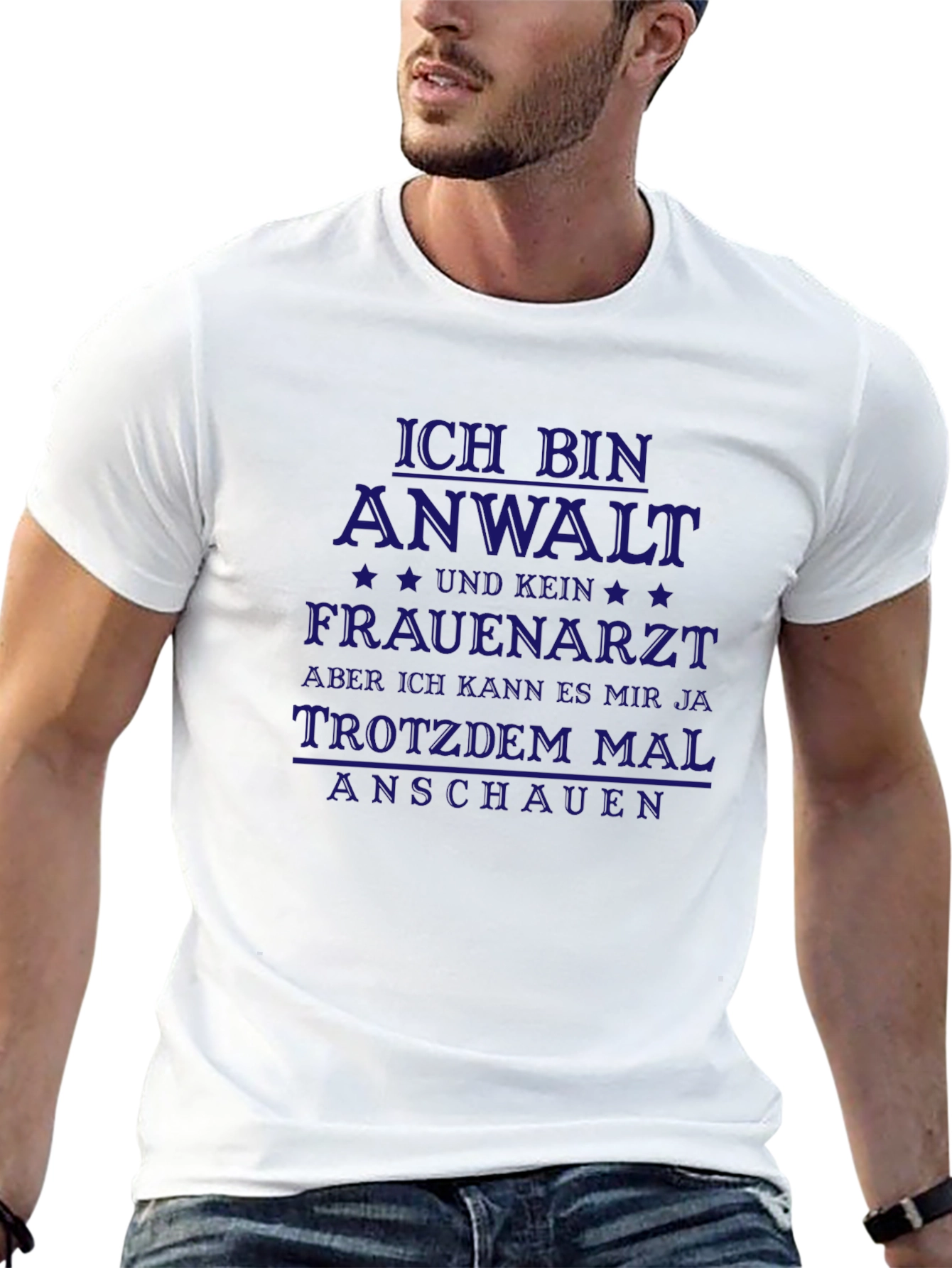 Black Funny German Lawyer T-Shirt - Ich Bin Anwalt view 13