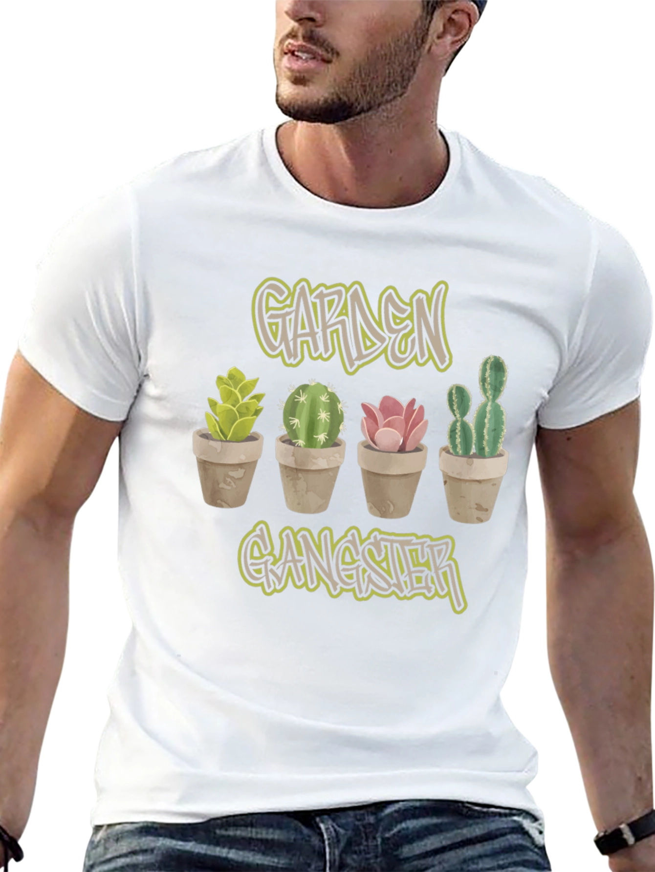 Black Garden Gangster Cactus Tee view 13