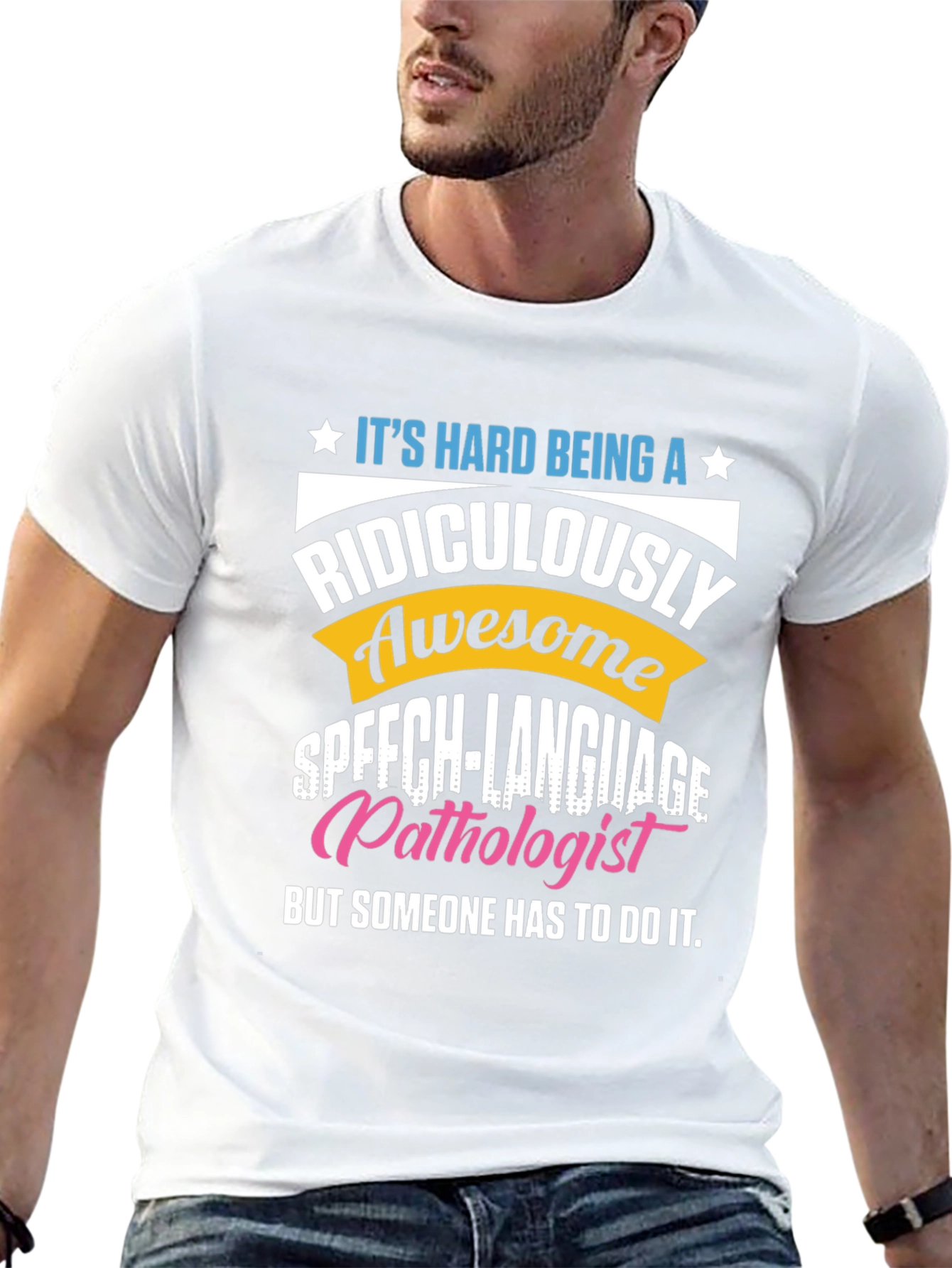 Black Ridiculously Awesome Speech Language Pathologist T-Shirt view 13