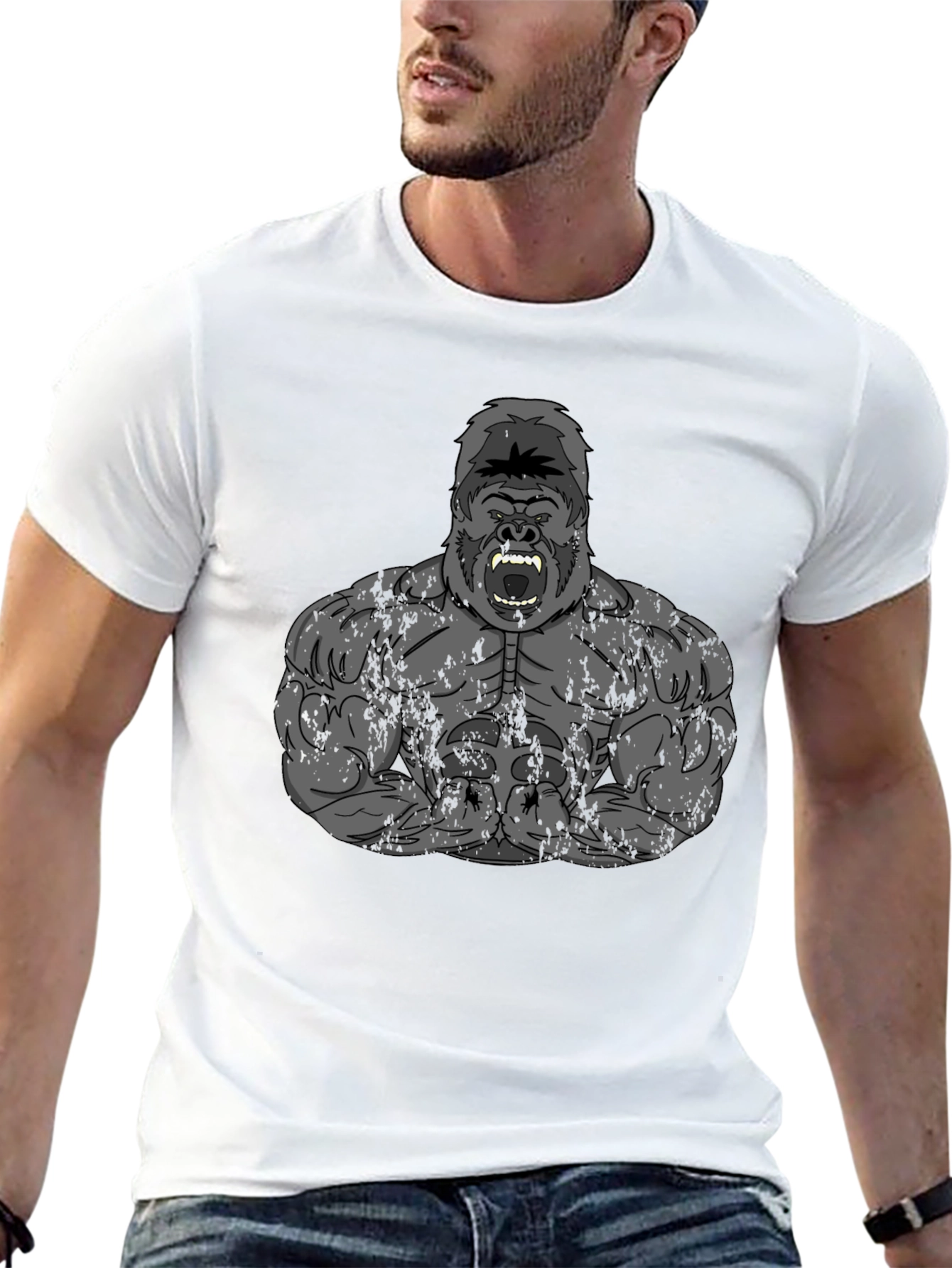 Black Gorilla Gym T-Shirt - Black view 13