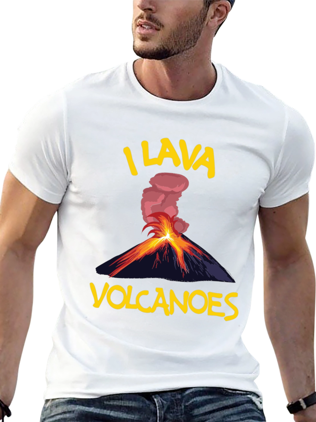 Black I Lava Volcanoes T-Shirt - Funny Volcano Lover Tee view 13