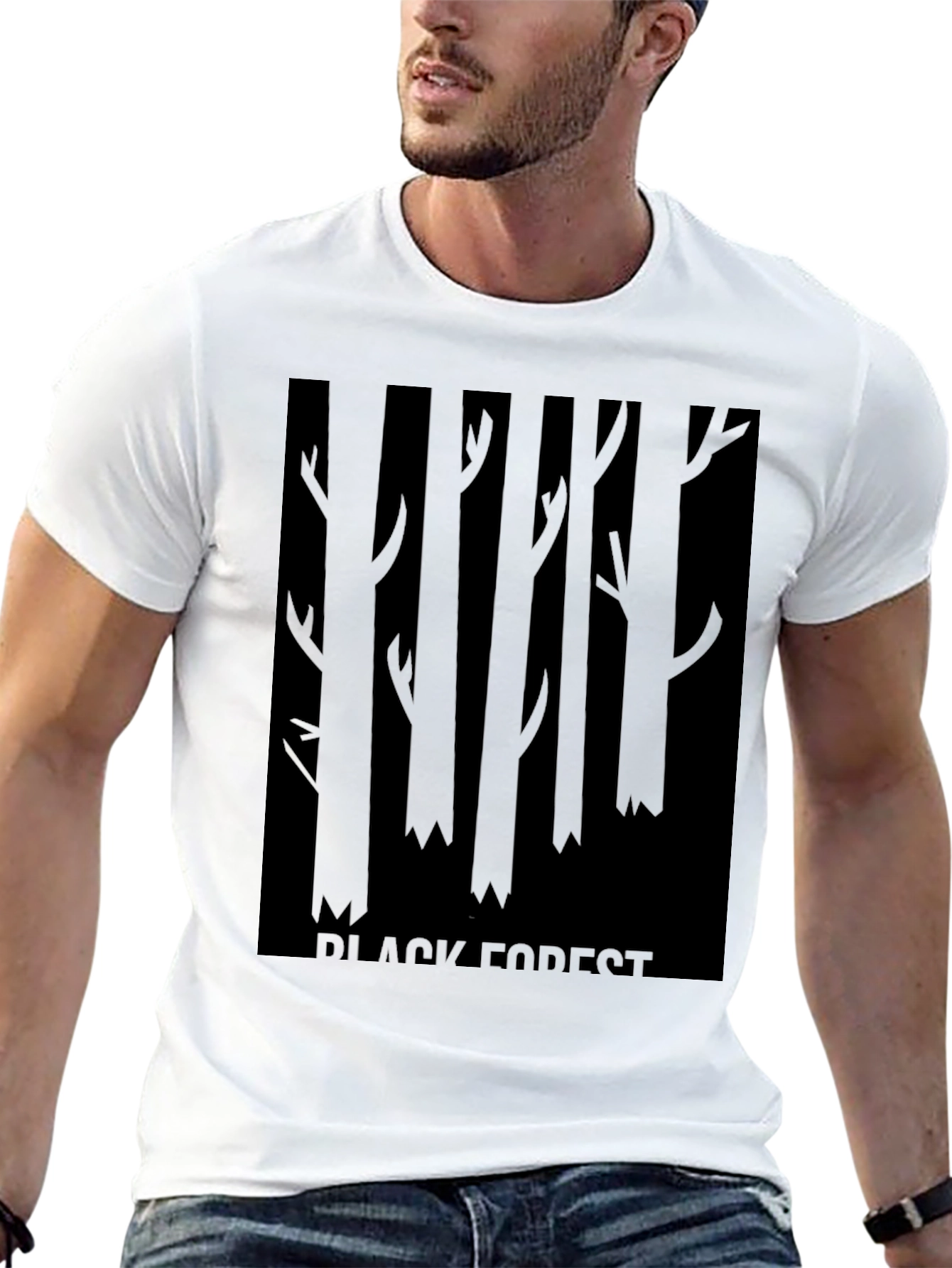 Black Black Forest Graphic Tee - Dark Style view 13