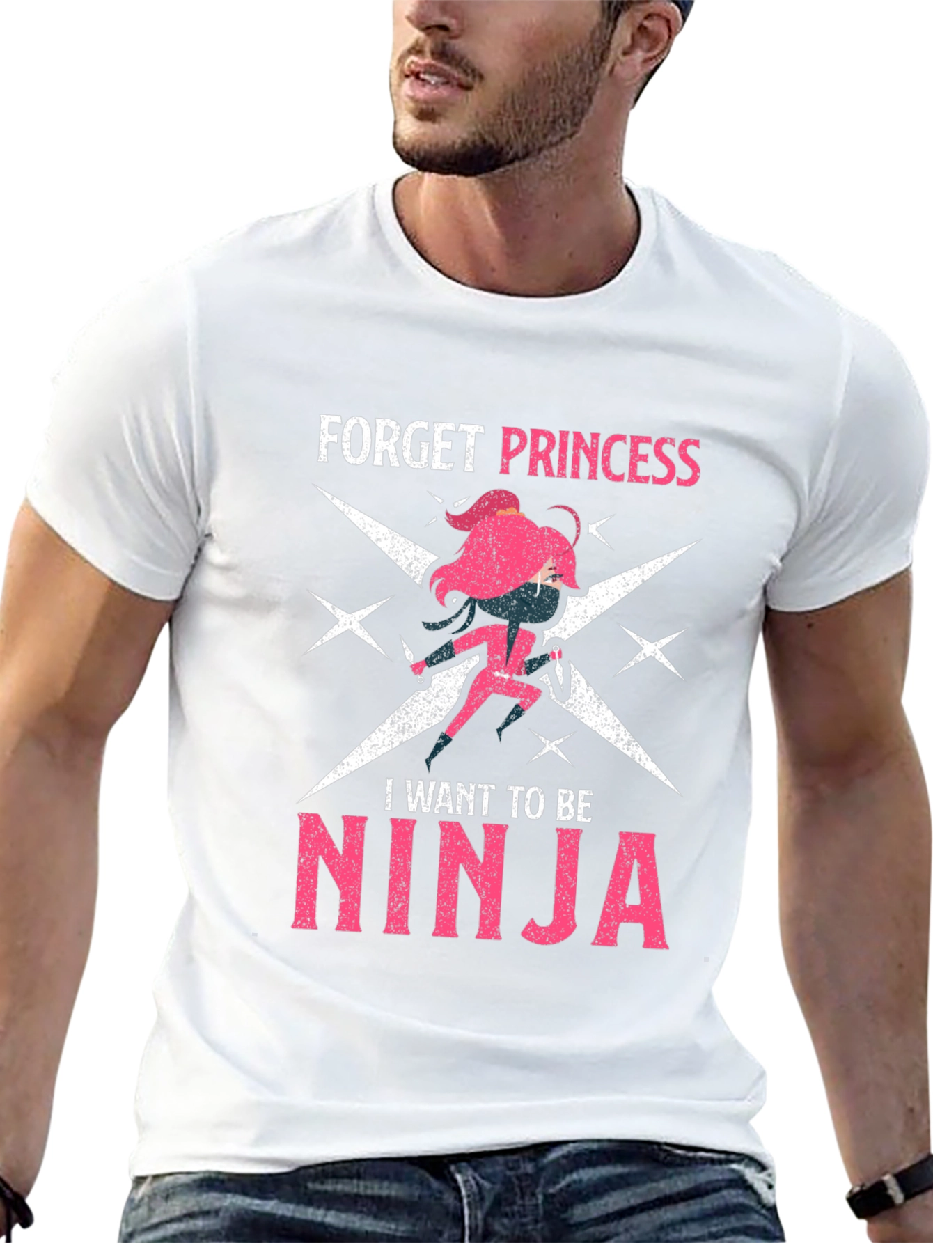 Black Forget Princess, Be Ninja Graphic Tee view 13
