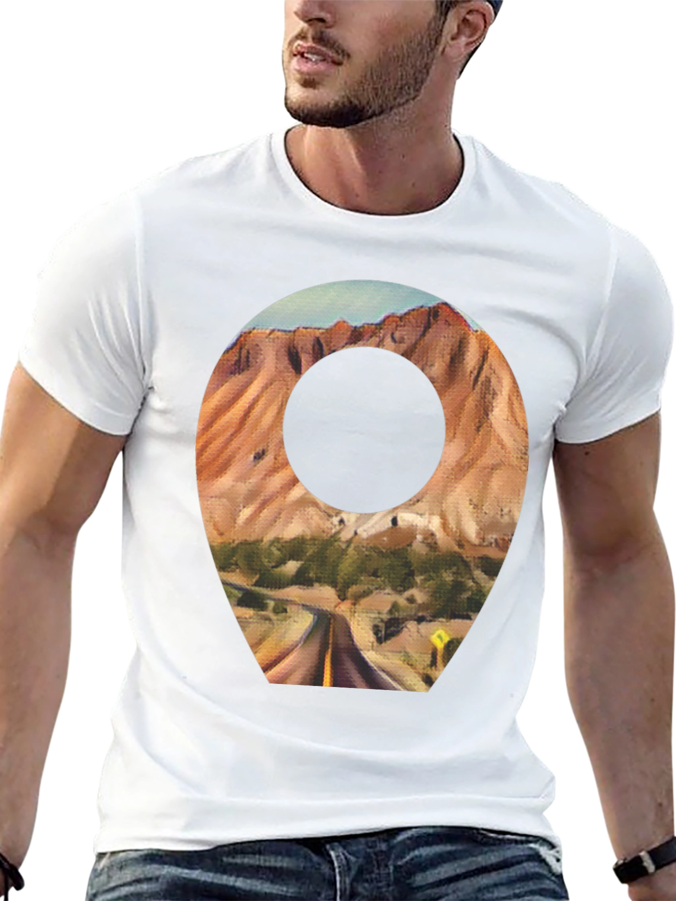 Scenic Route T-Shirt - Black Cotton Blend - 13