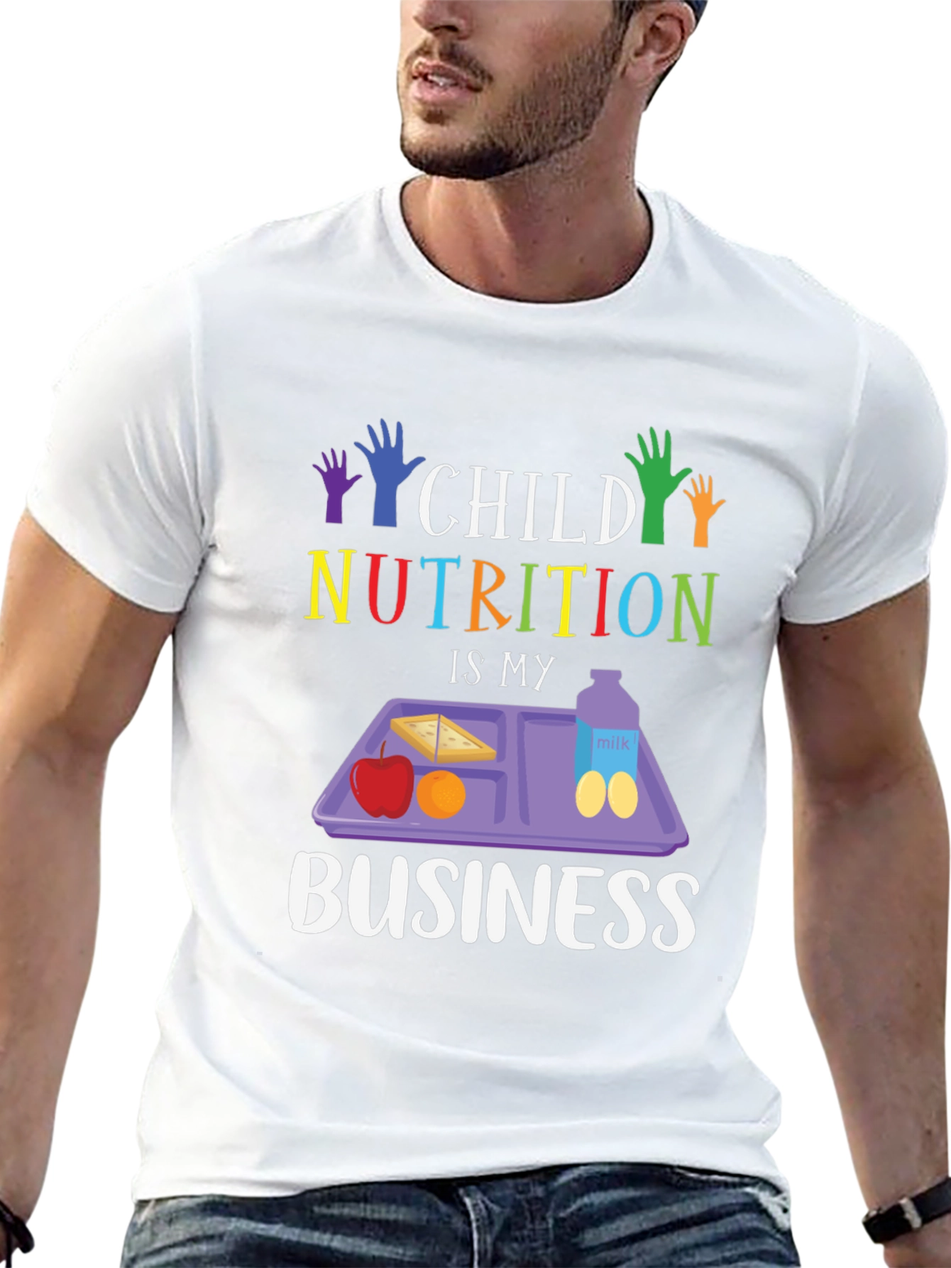 Child Nutrition T-Shirt - School Lunch Hero Tee - 13