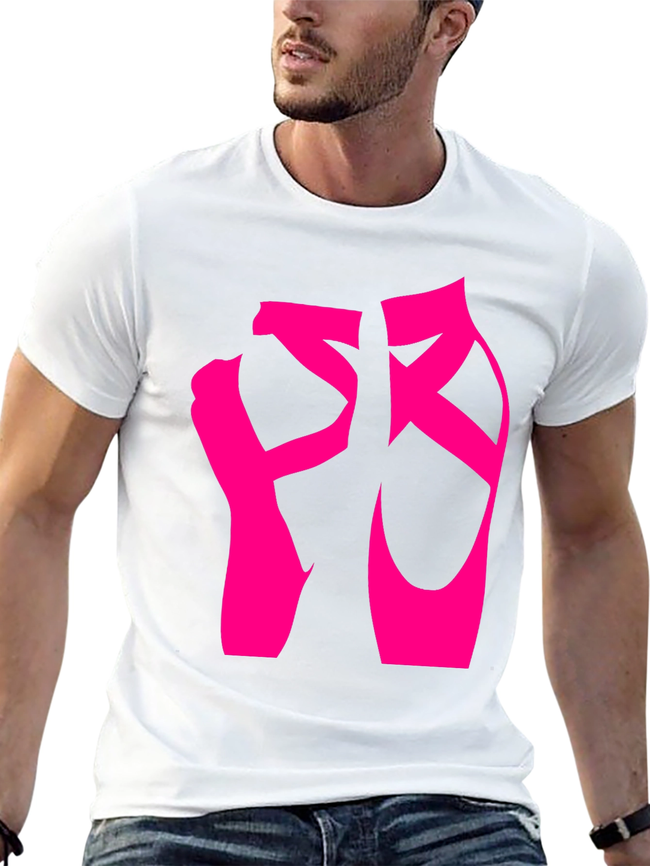 Black Ballet Shoes Graphic Tee - Dance Lover T-Shirt view 13