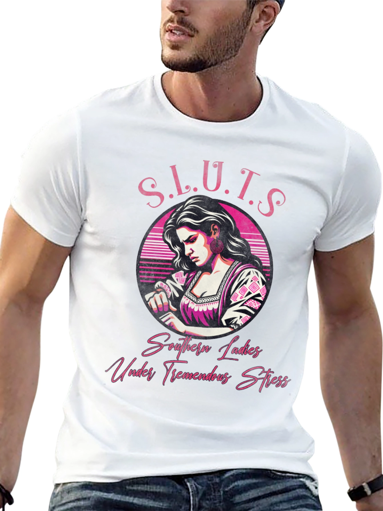 Black Southern Ladies T-Shirt - Unique Graphic Design view 13