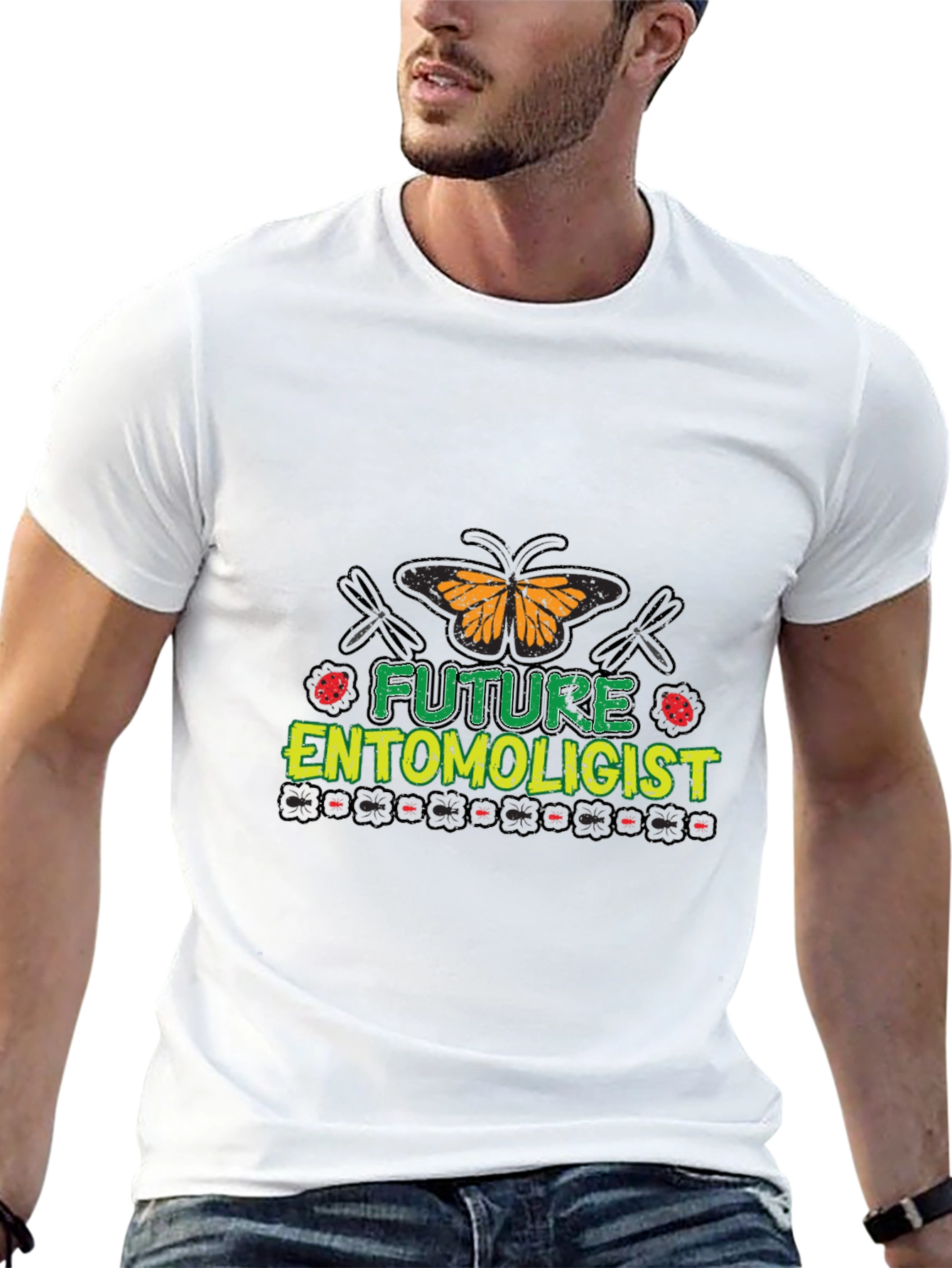 Black Future Entomologist T-Shirt view 13