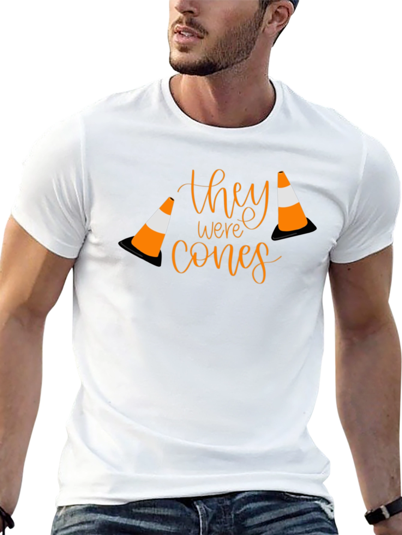 Black They Were Cones T-Shirt - Funny Humor Tee view 13