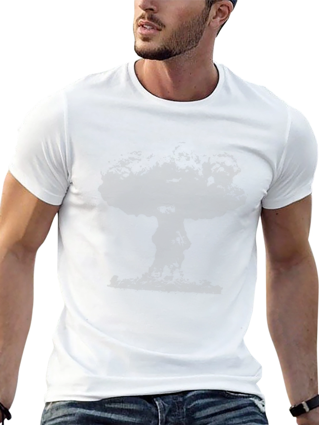 Black Mushroom Cloud Graphic Tee - Black view 13