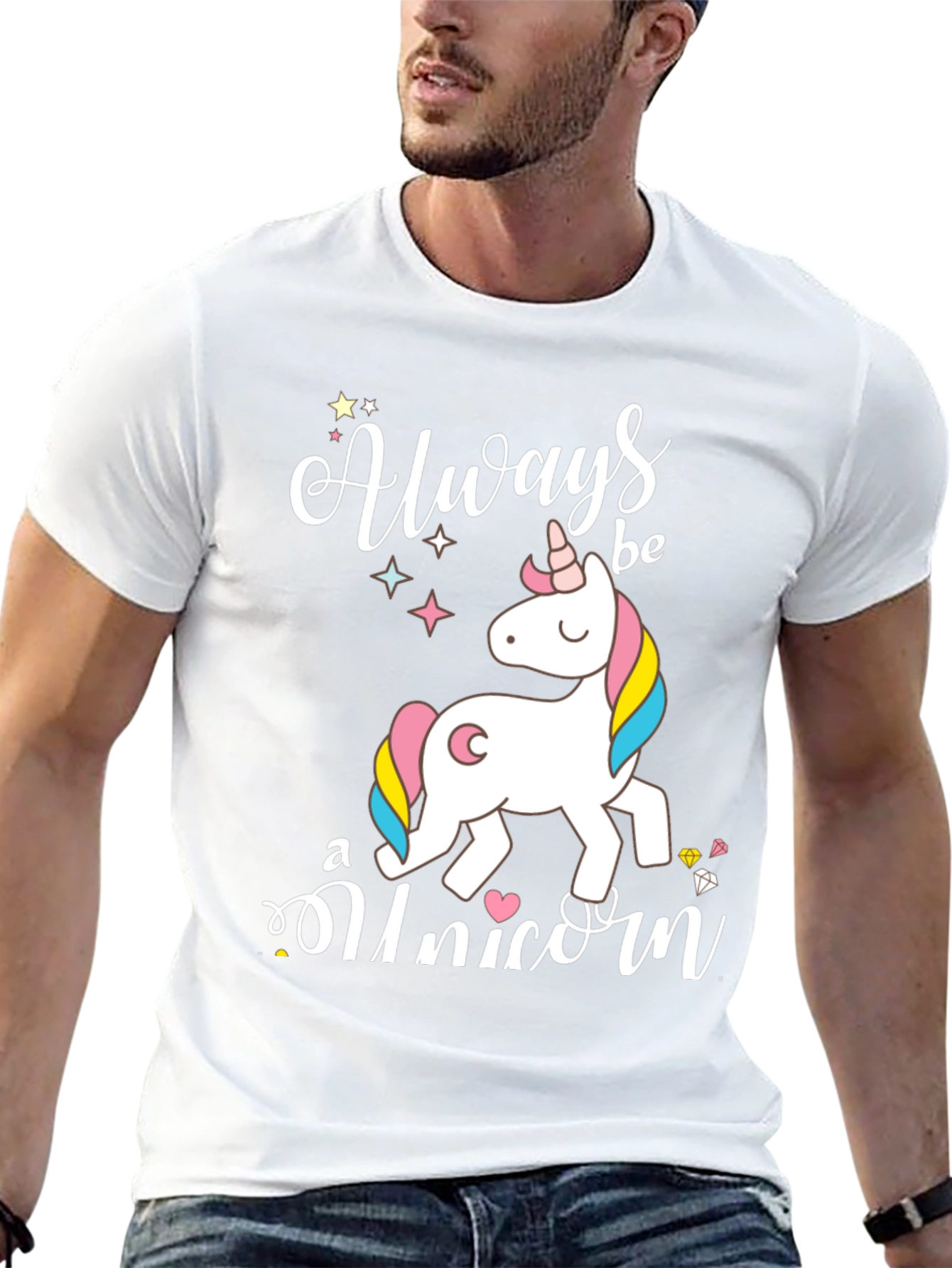 Black Always Be A Unicorn Graphic Tee view 13