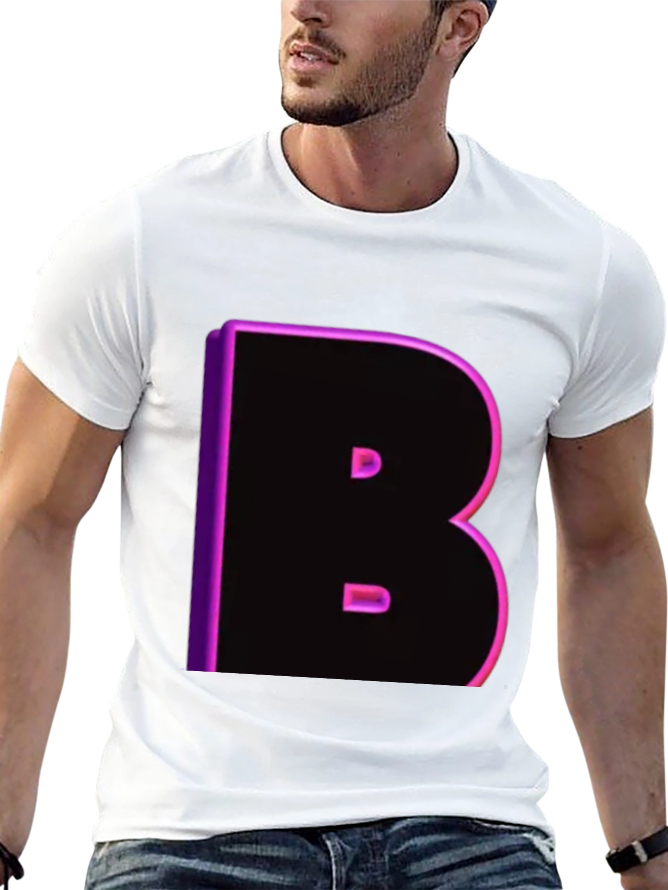 Black Bold B Neon T-Shirt - Black view 13