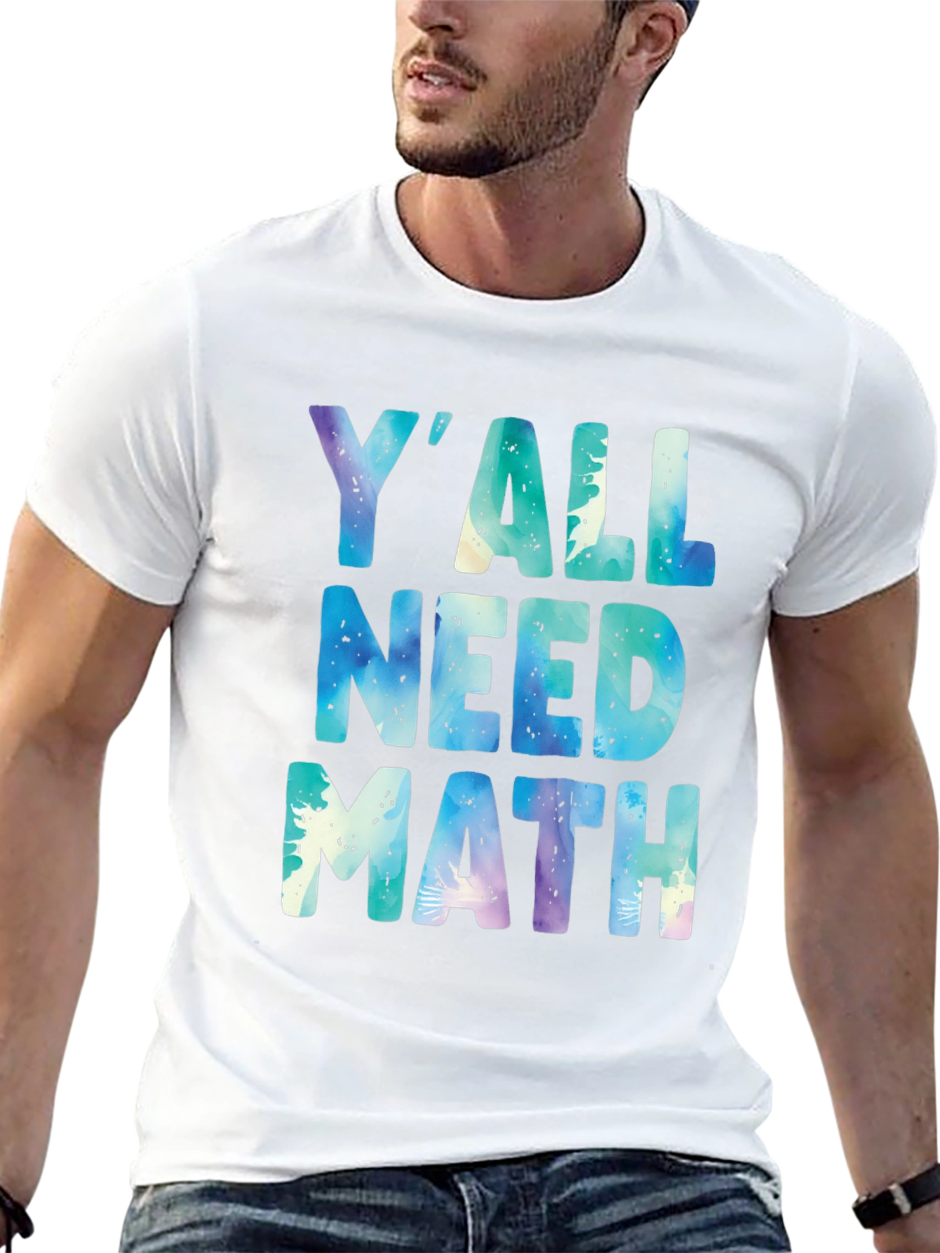 Black Y'all Need Math T-Shirt - Funny Graphic Tee view 13