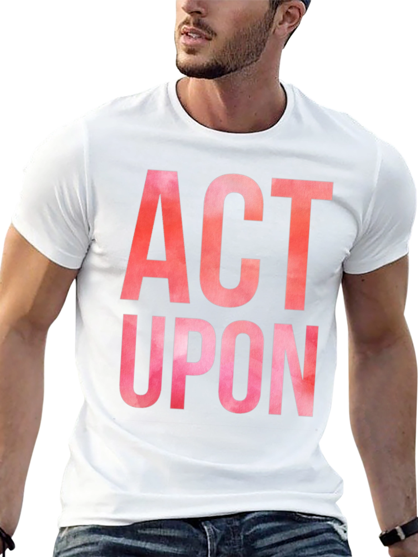 Black Act Upon Graphic Tee - Bold Statement Shirt view 13