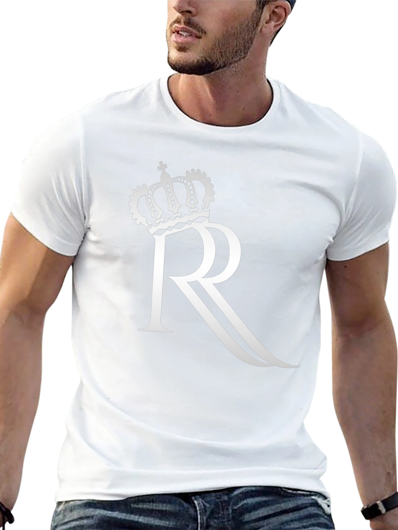 Crown R Graphic Black T-Shirt - 13