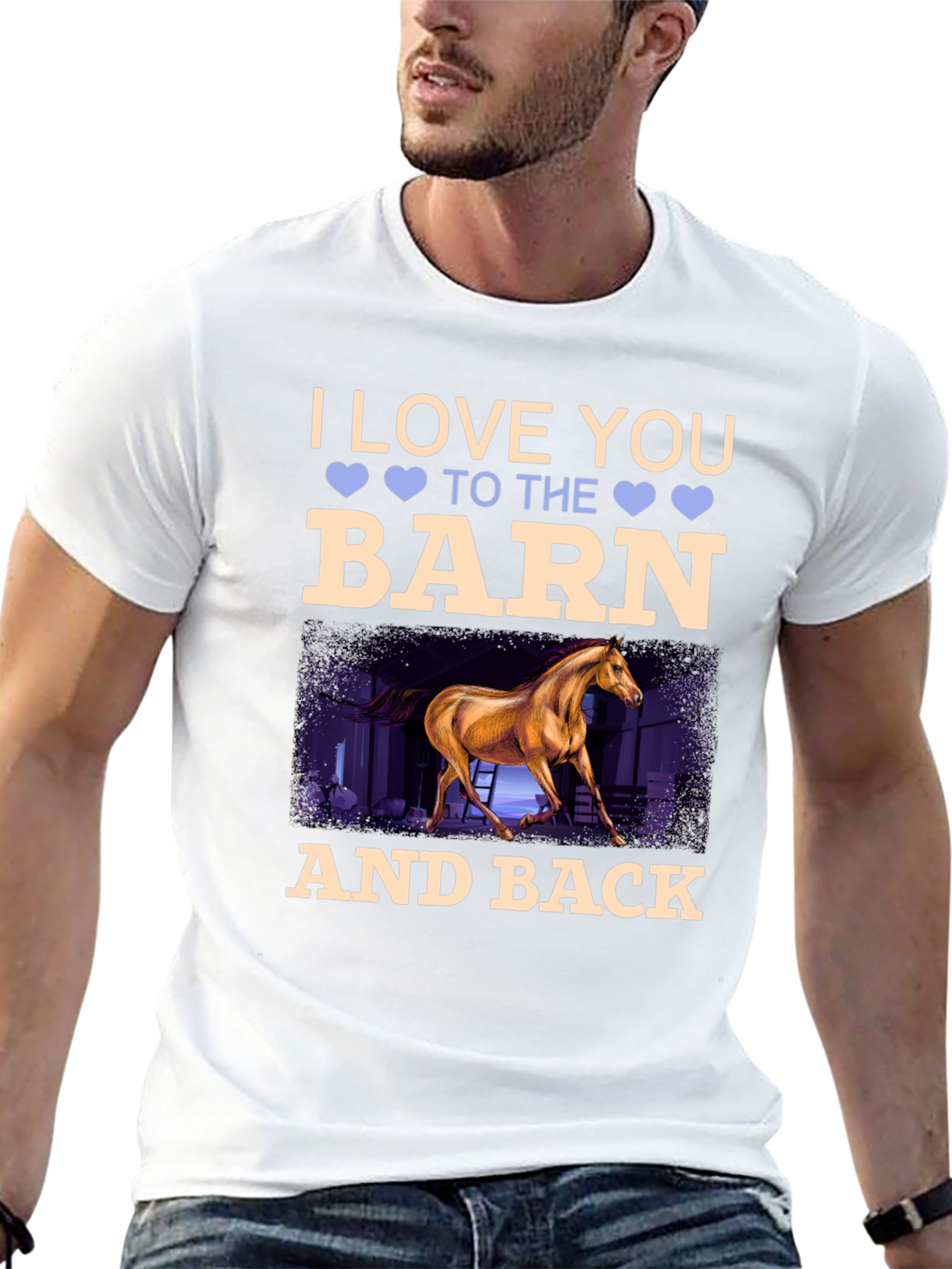 I Love You To The Barn And Back Horse T-Shirt - 13