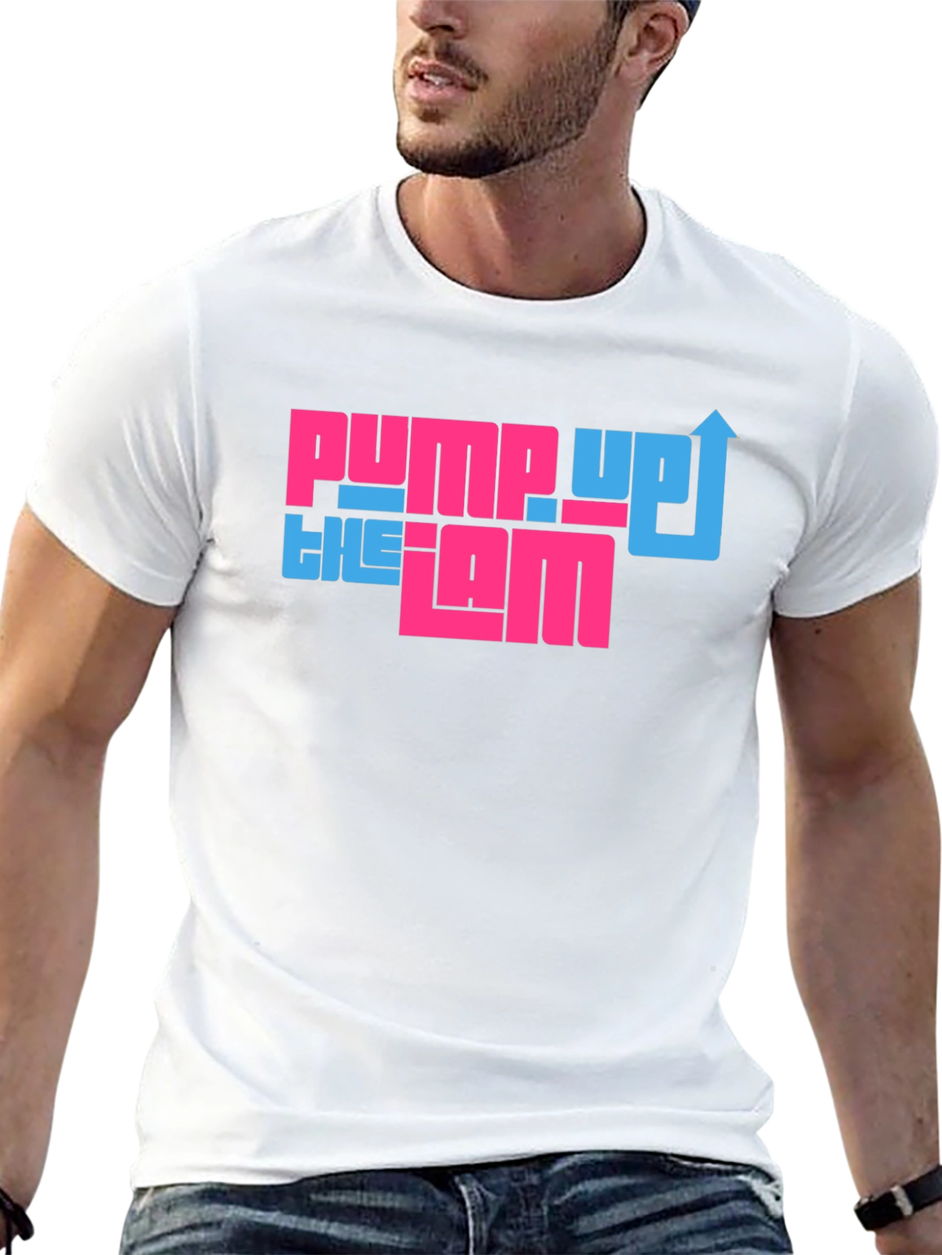 Black Pump Up the Jam Graphic Tee - Cool Retro Design view 13