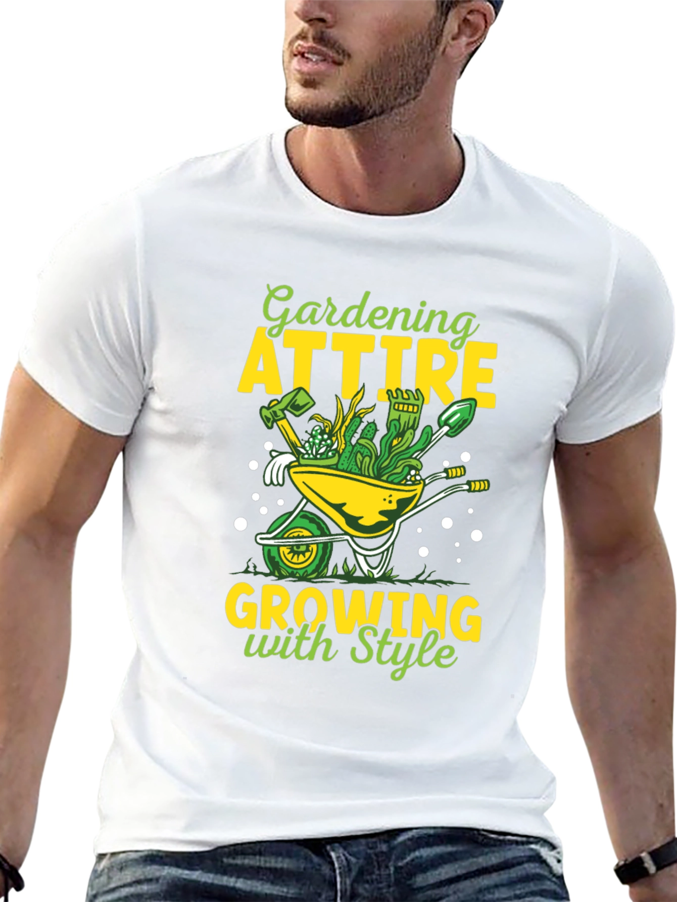 Black Gardening Attire T-Shirt - Growing with Style view 13