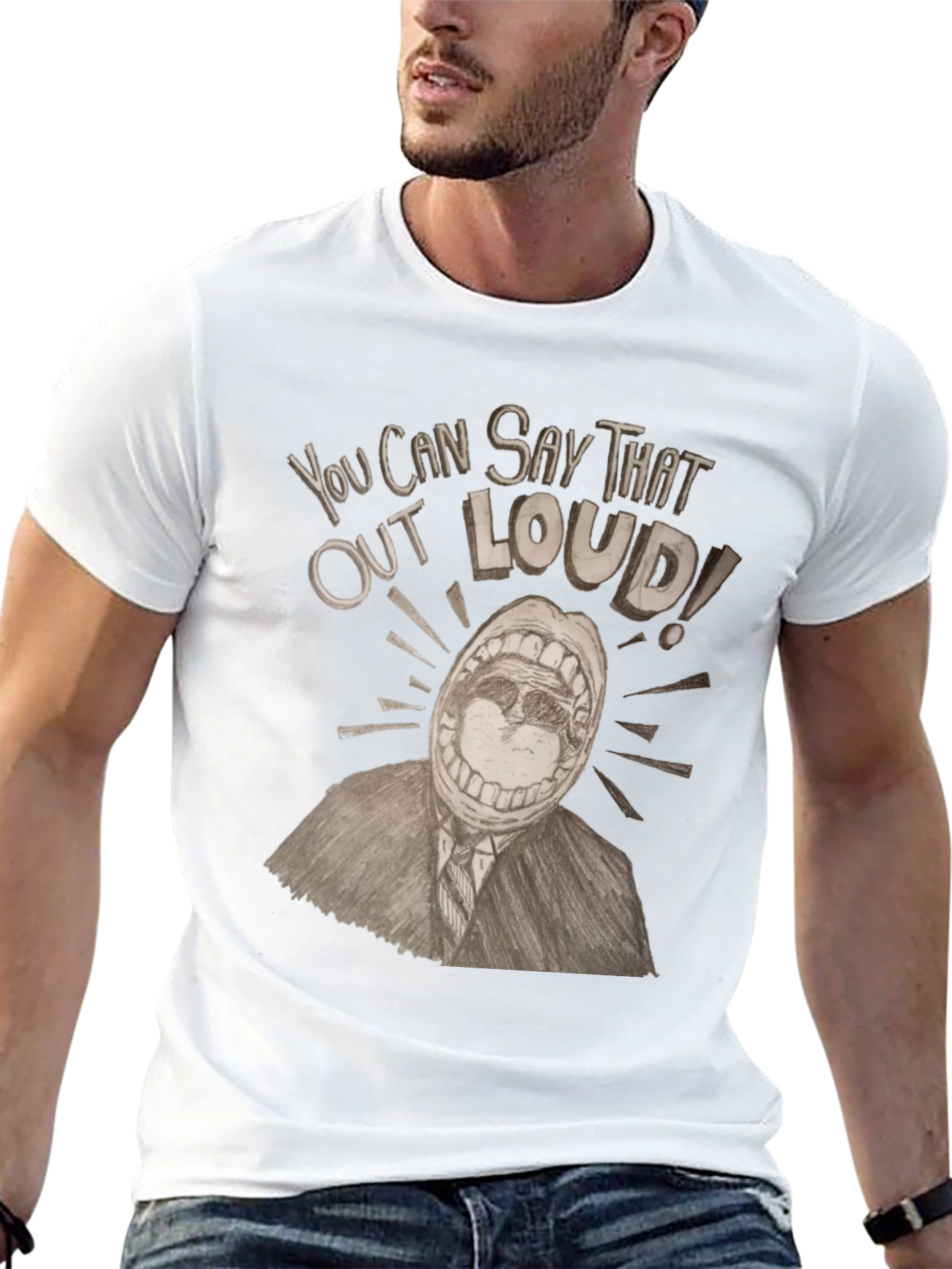 Black Say That Out Loud Graphic Tee view 13