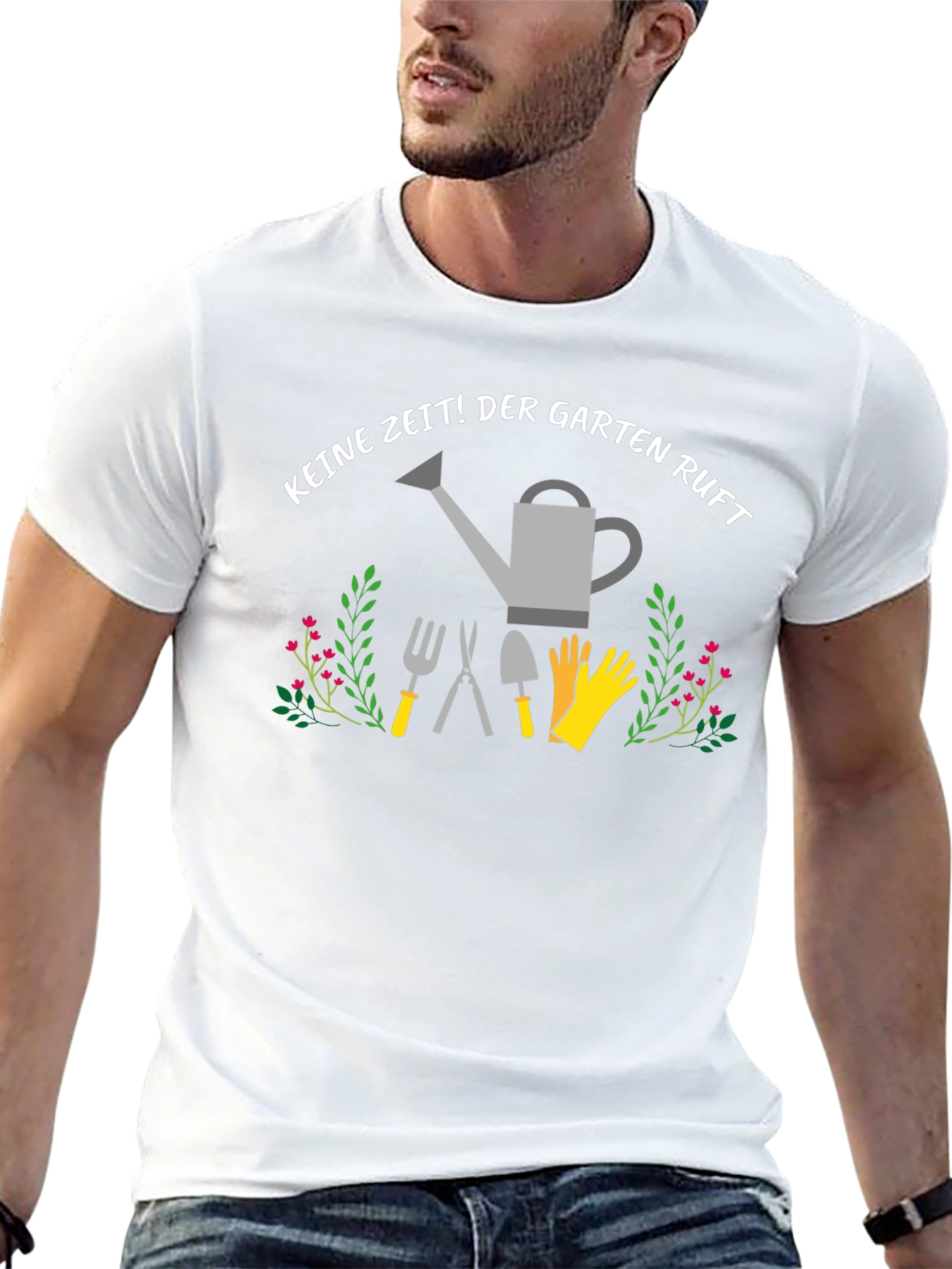 Garten Ruft Black T-Shirt - Gardening Tools Graphic Tee - 13