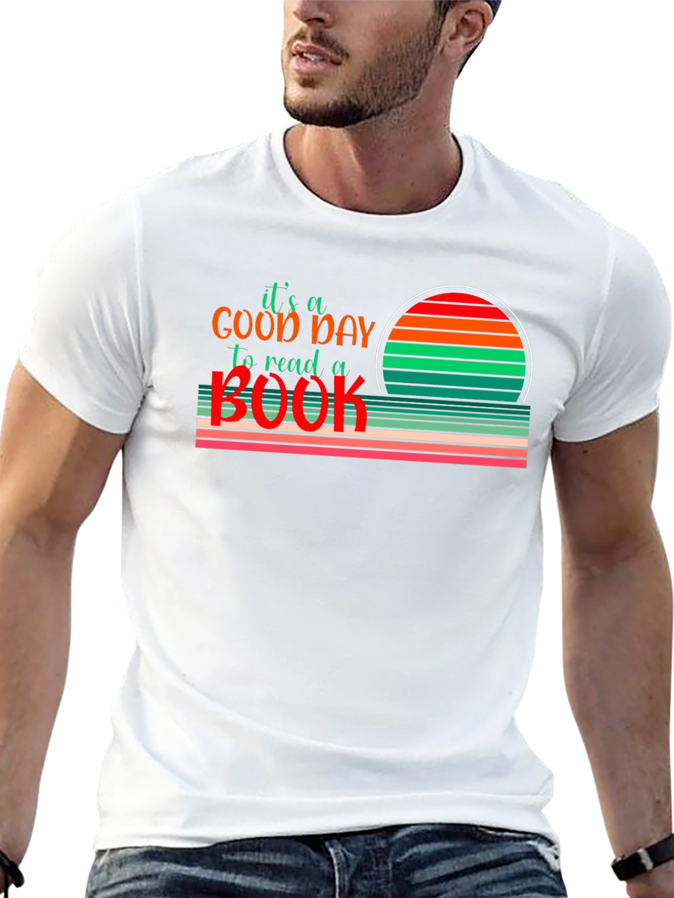 Black It's a Good Day to Read a Book Graphic T-Shirt view 13