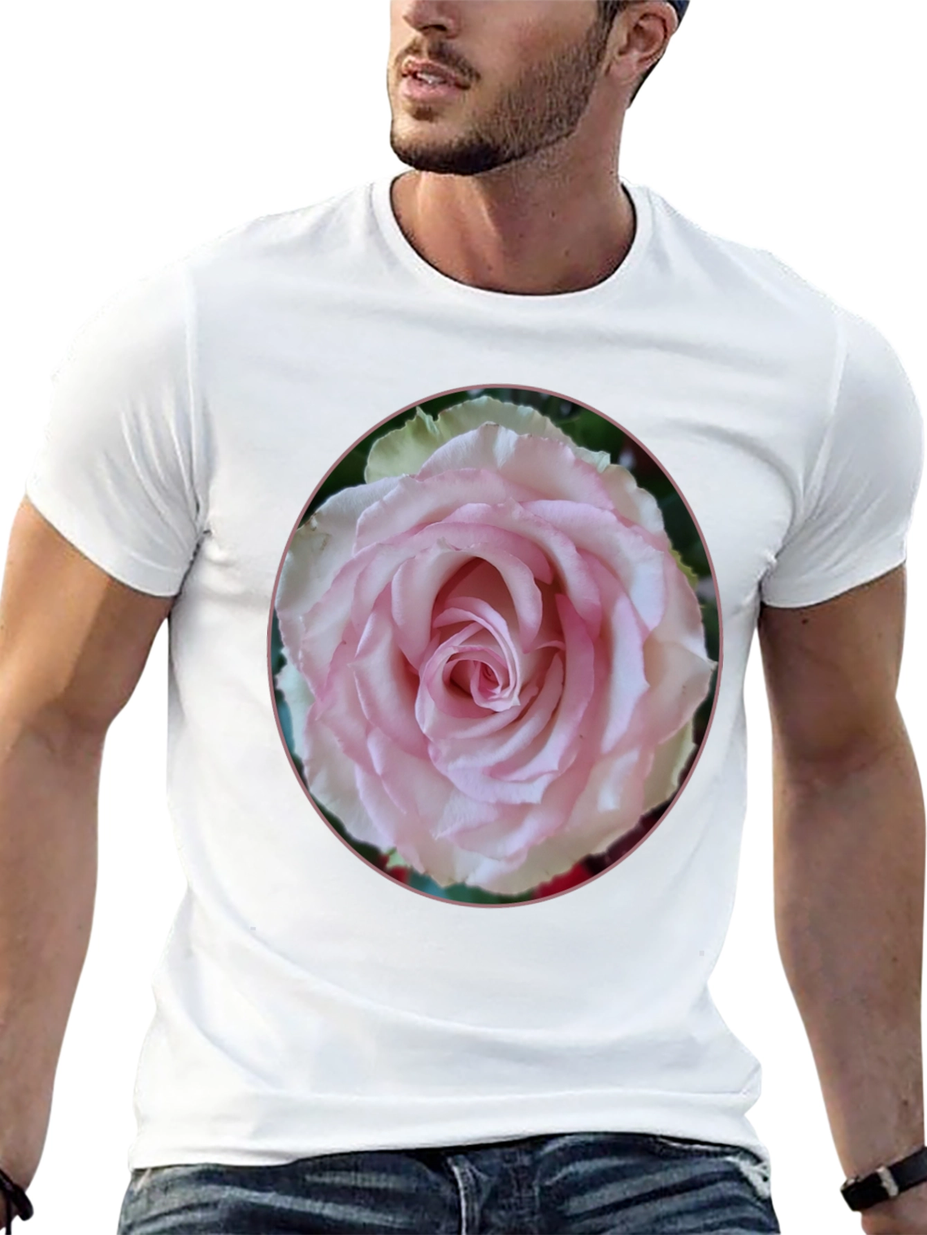 Black Rose Graphic Tee - Black, Stylish Floral Design view 13