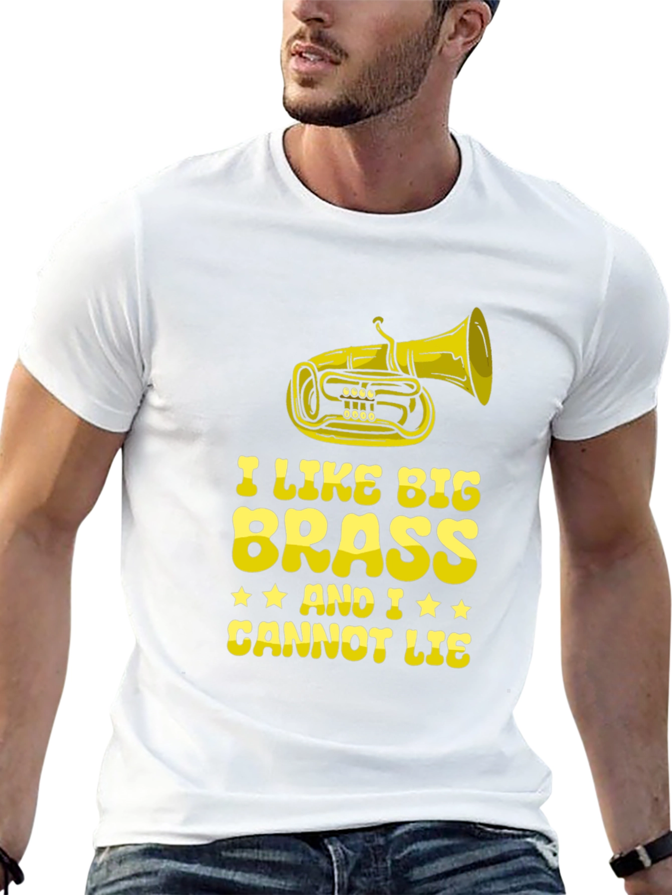 Black I Like Big Brass T-Shirt - Funny Musician Tee view 13