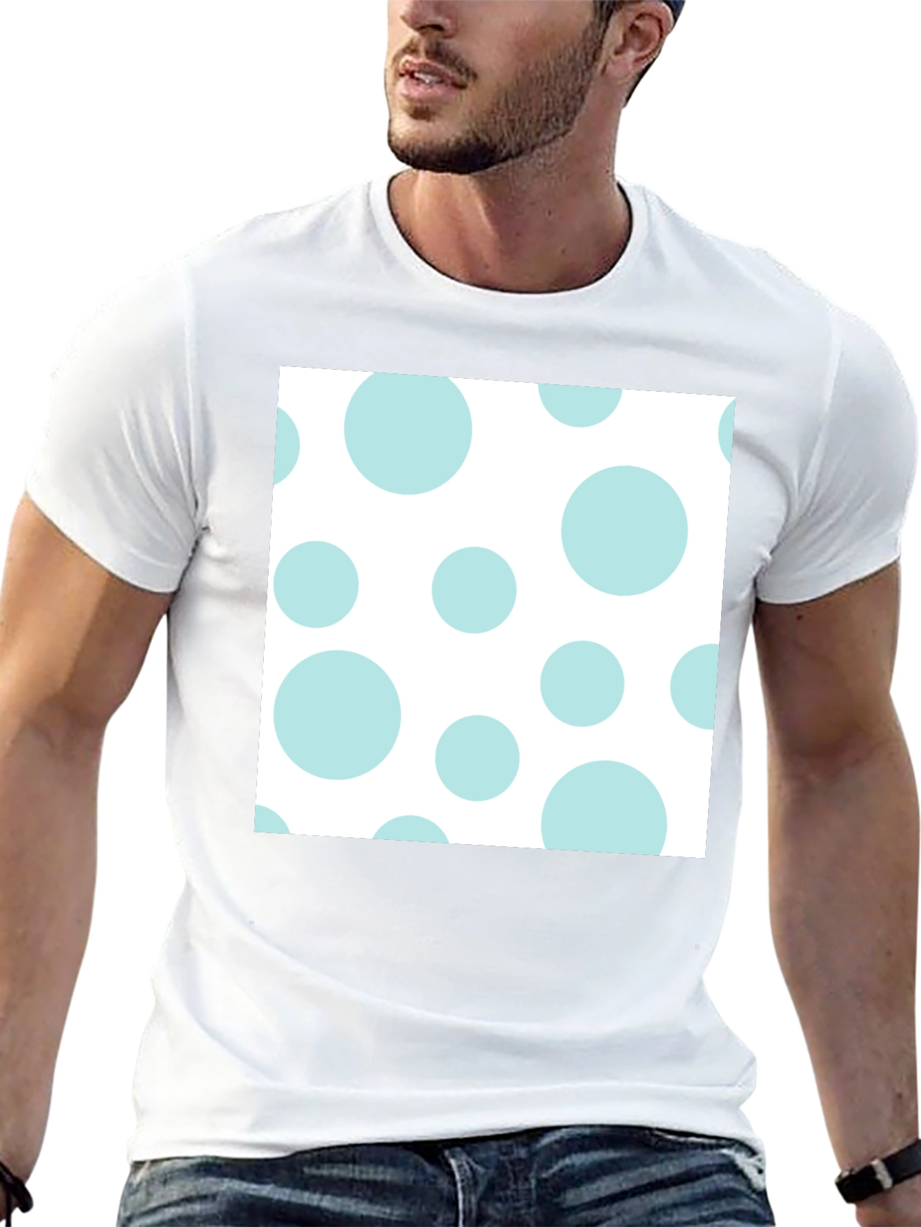 Black Polka Dot Tee - Stylish Casual Wear view 13