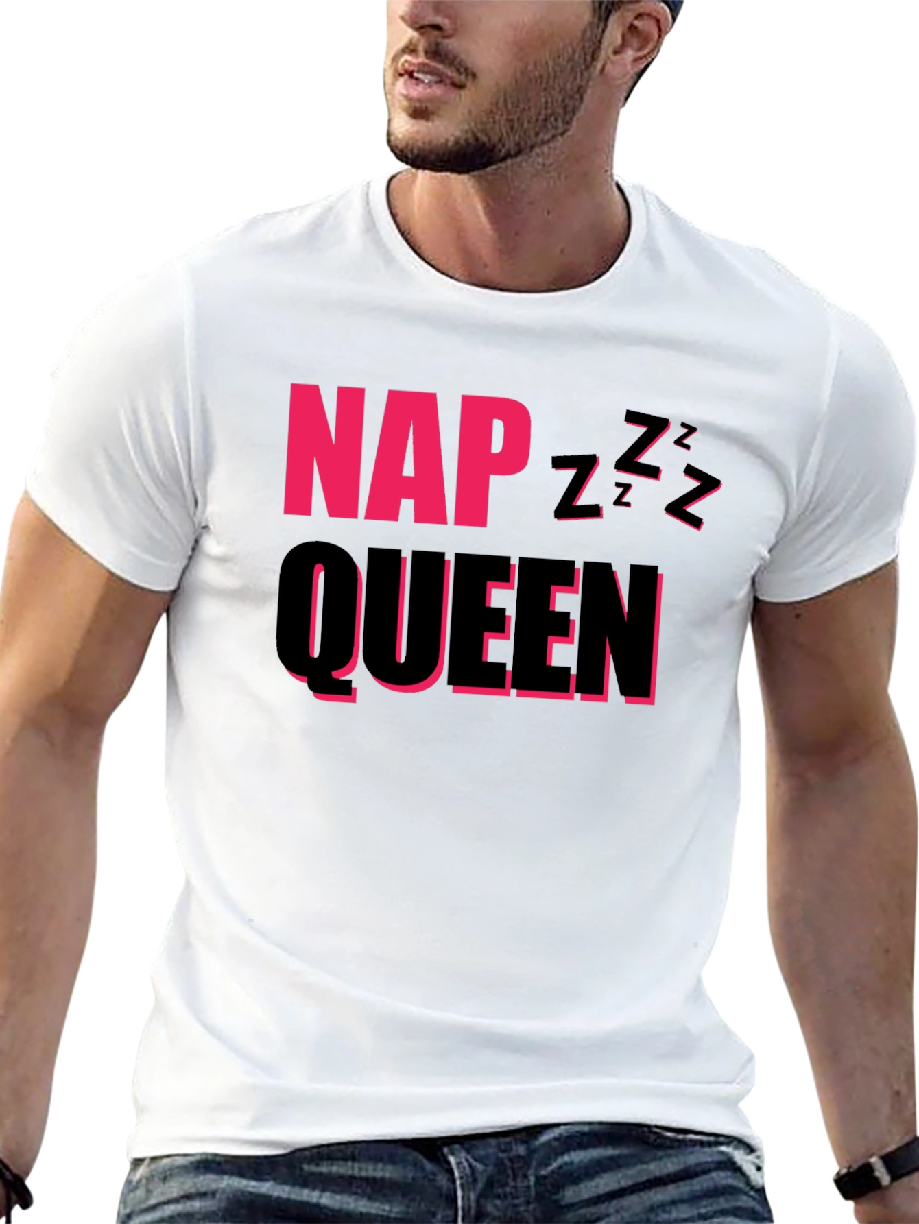 Nap Queen Graphic Tee - Comfy Sleep Shirt - 13
