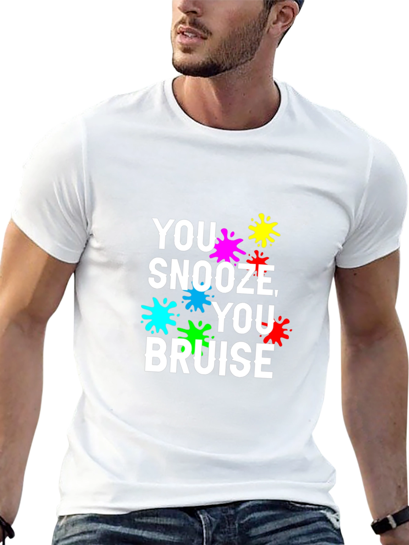 Black You Snooze You Bruise T-Shirt view 13