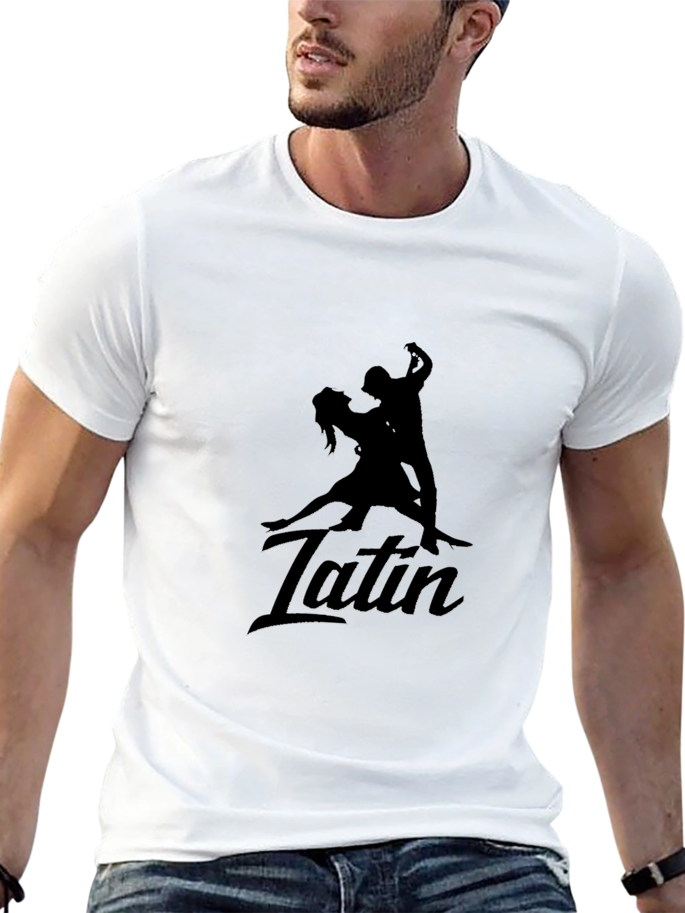 Black Latin Dance Silhouette Graphic Tee view 13