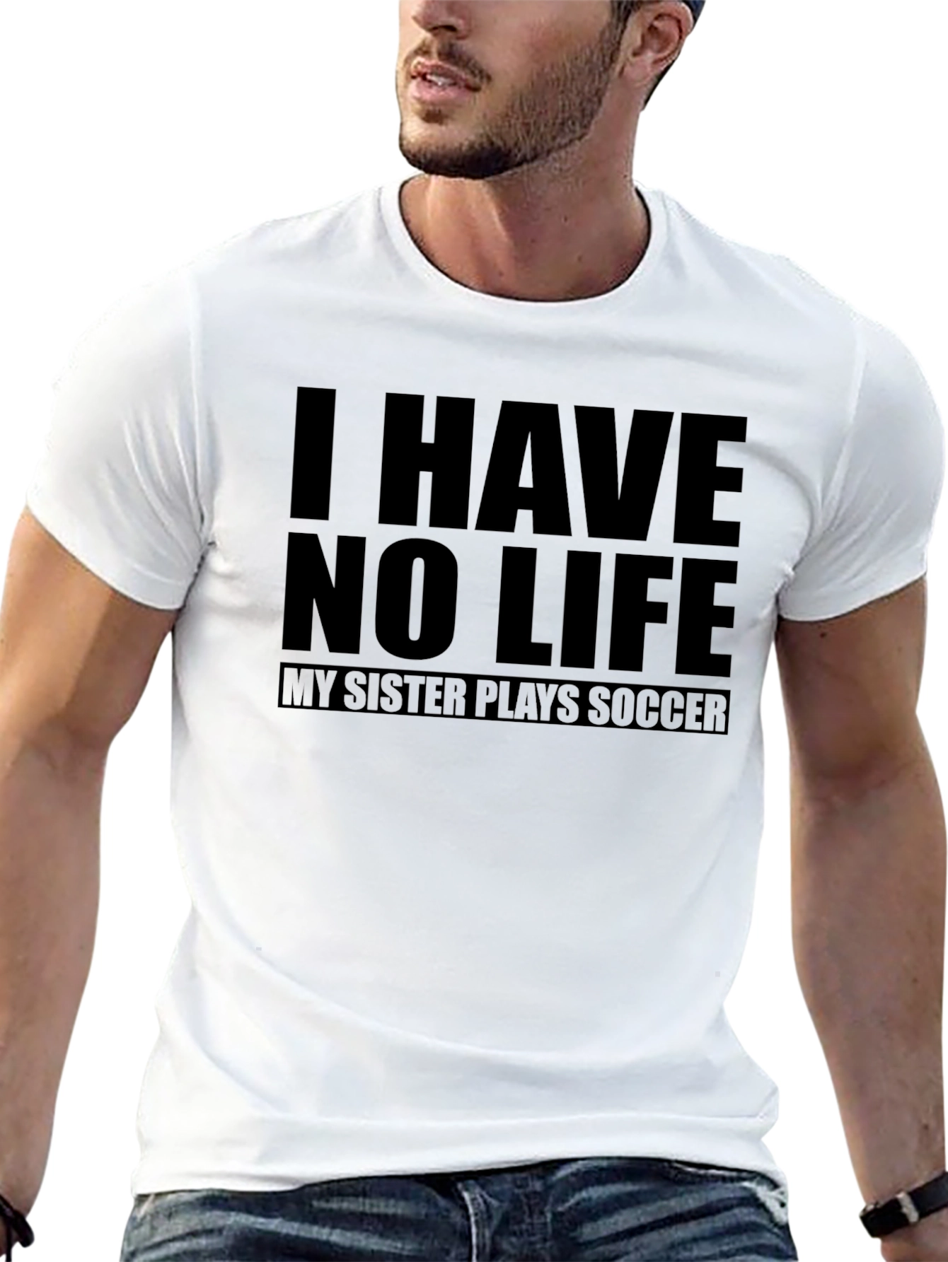 Black Humorous Soccer Fan T-Shirt view 13