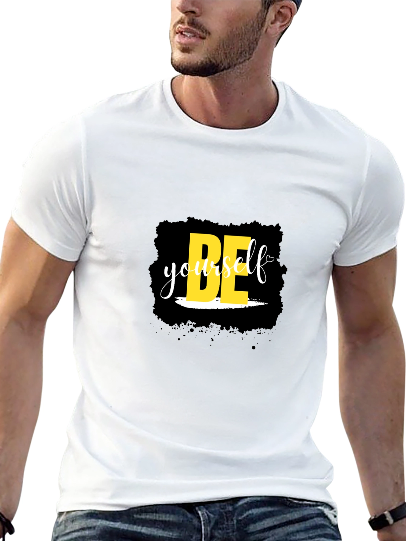 Black Be Yourself Black Tee view 13