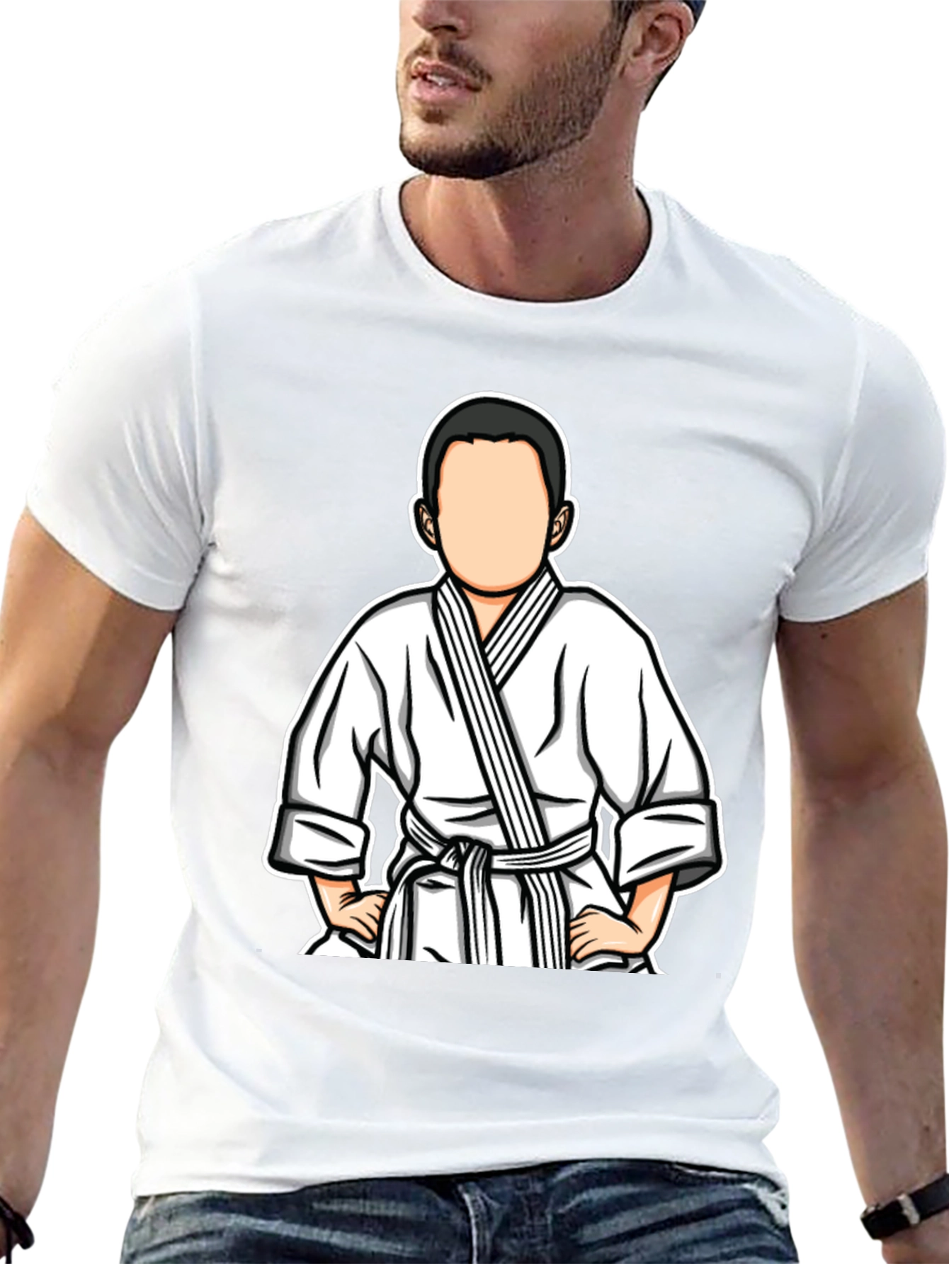 Black Karate Kid Tee - Cool Martial Arts Graphic T-Shirt view 13