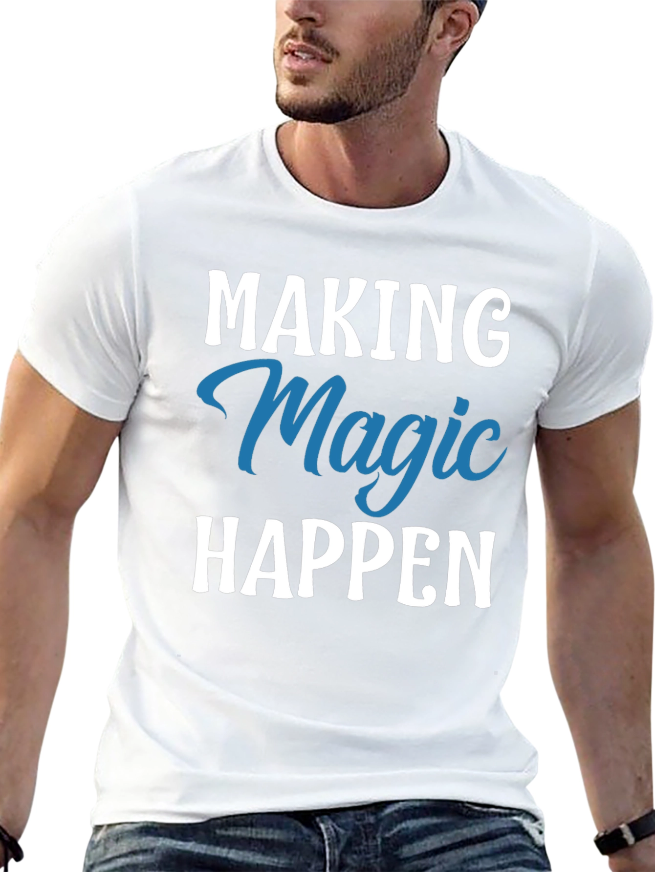 Black Making Magic Happen Graphic Tee view 13