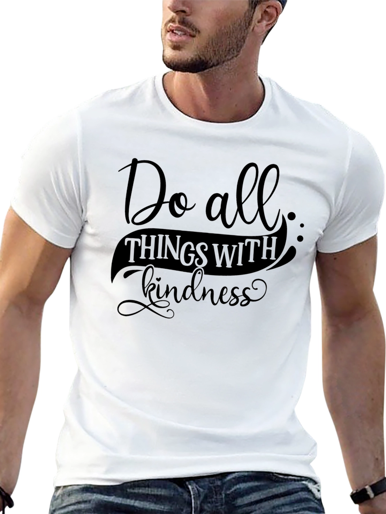 Black Kindness Graphic Tee view 13