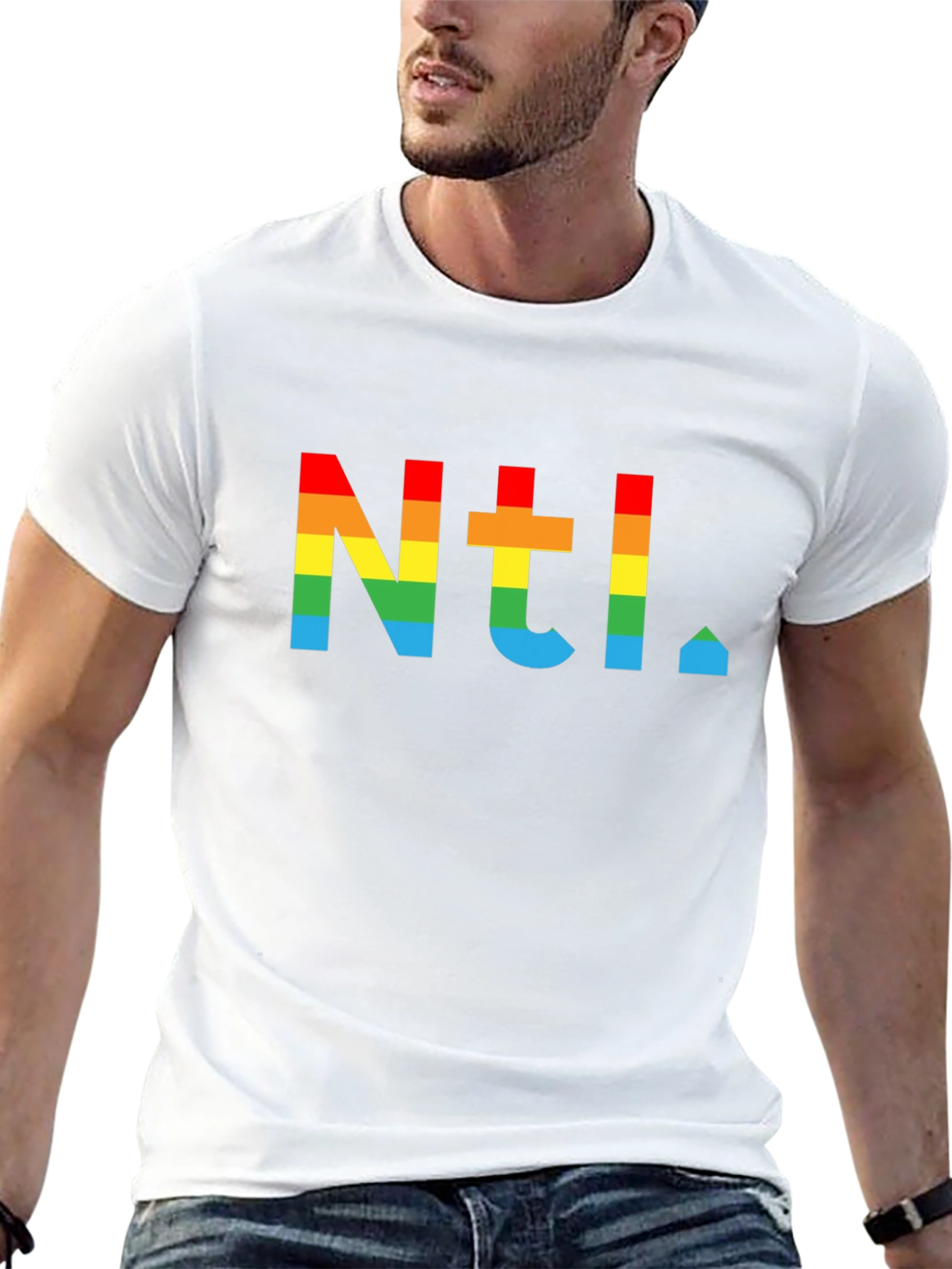 Black Rainbow NTL T-Shirt - Pride Apparel view 13