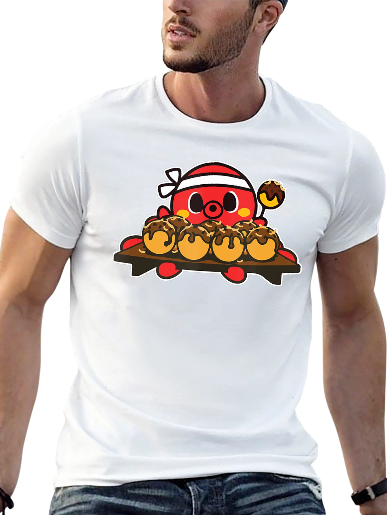 Black Octopus Takoyaki T-Shirt view 13